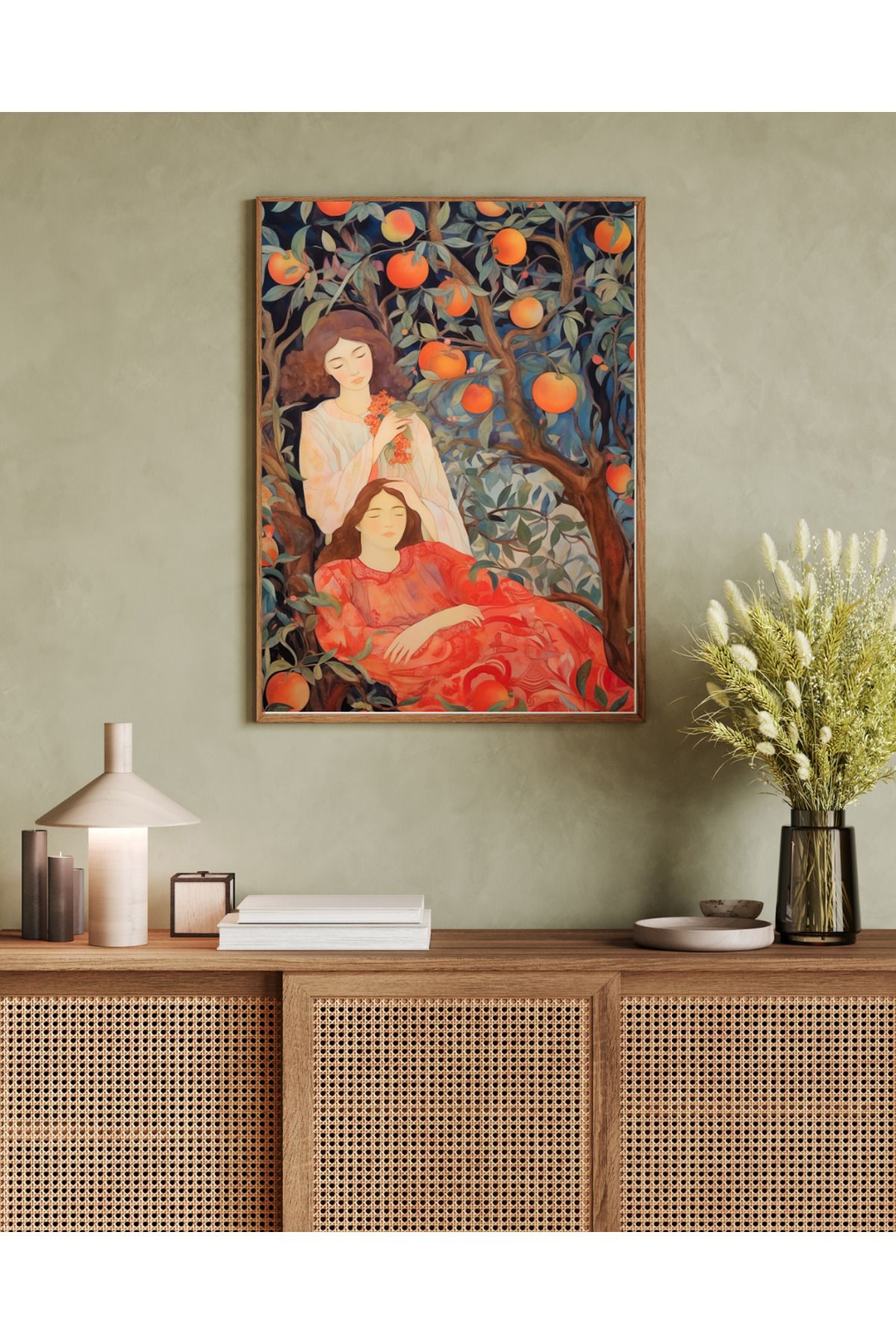 woodhomeworks tek parça salon ofis dekor tablo