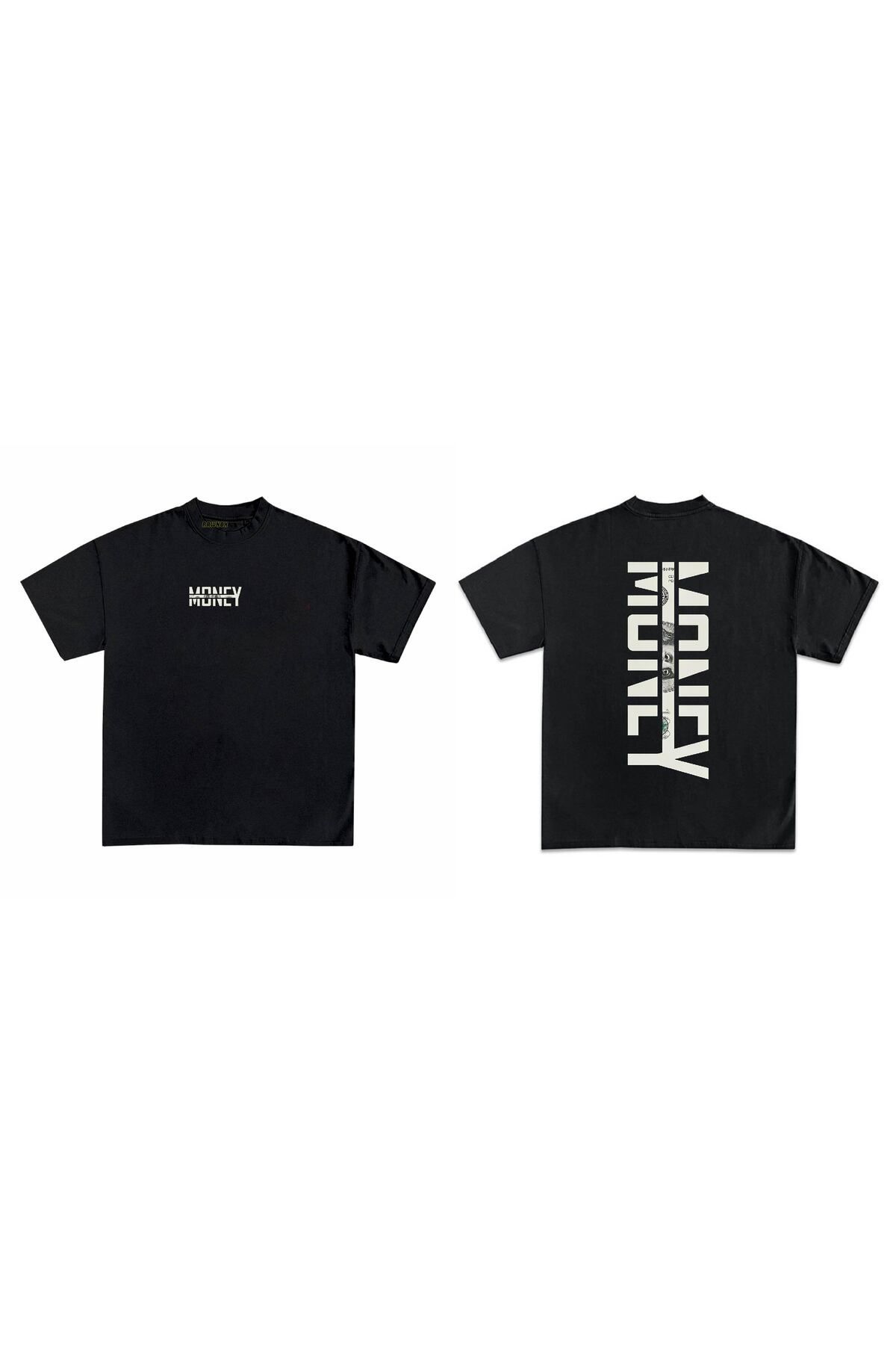 RawNox Unisex Bol Kalıp Money V2 Baskılı Tshirt