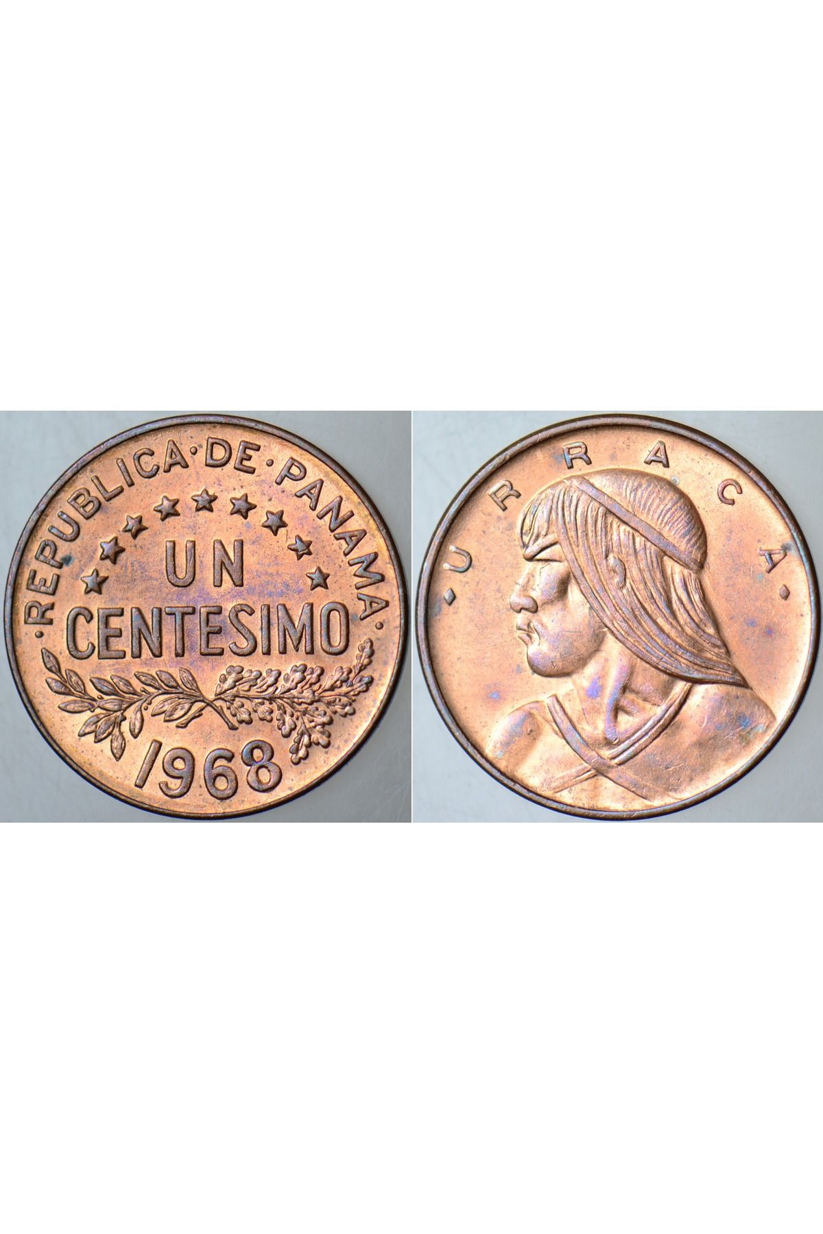 Banknoting PANAMA 1 CENTESIMO 1968 ÇİL(-) KONDİSYON.