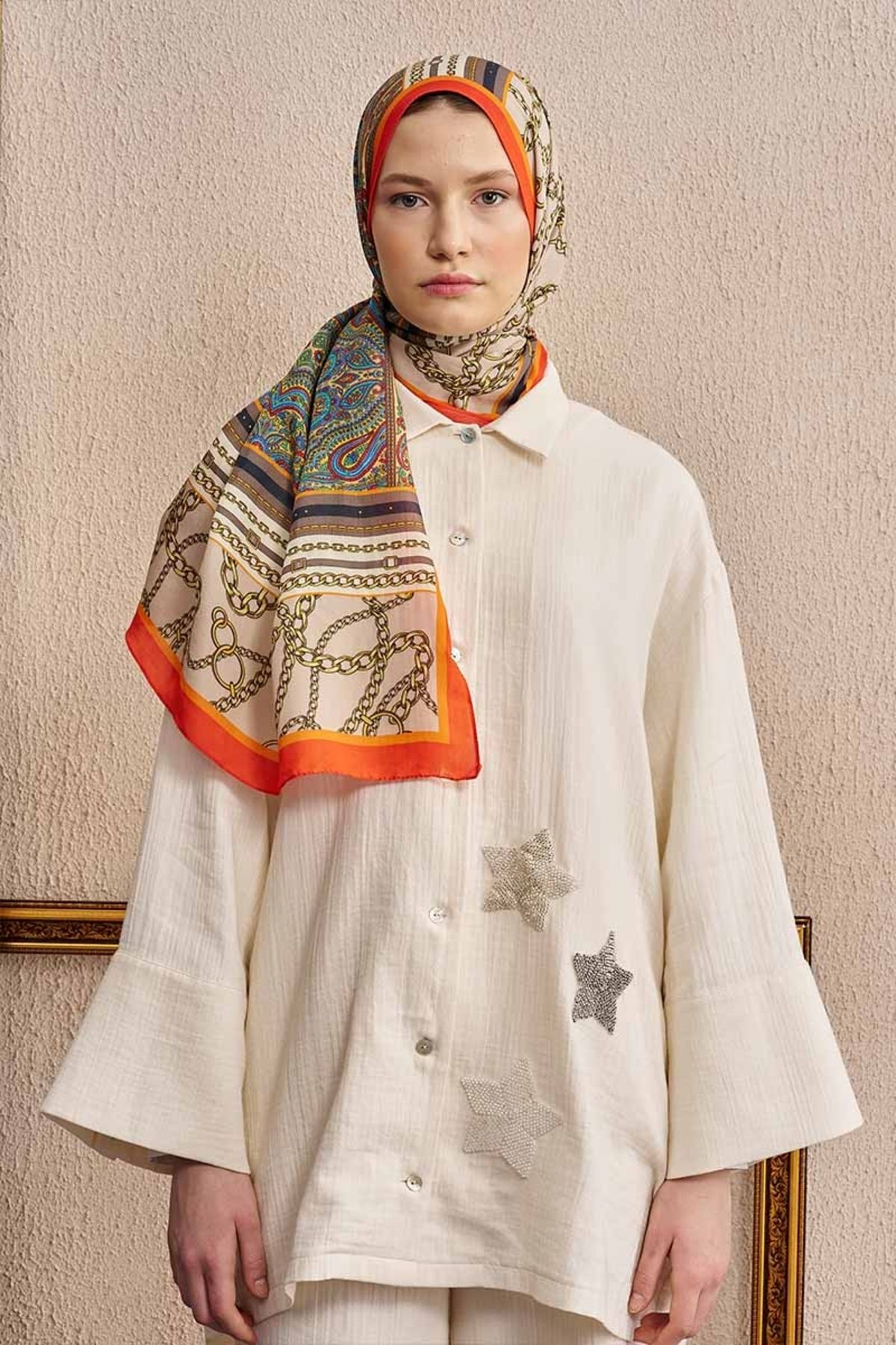 ED Scarf Turuncu ED Scarf Celebrity Lustre Şal