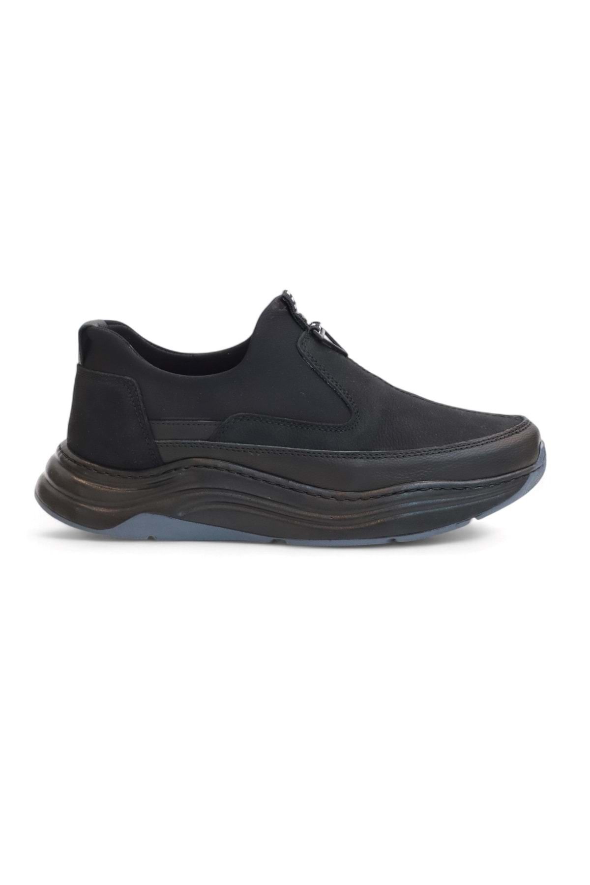 Konfores 2186-Ocasso Hakiki Deri Üst Kalite Anatomik Tabanlı Erkek Günlük Sneakers Ayakkabı