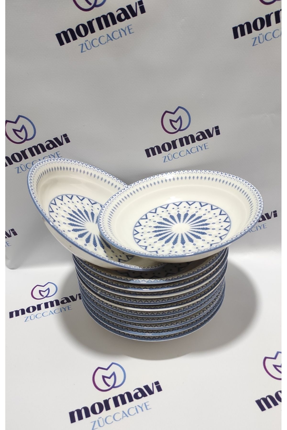 Güral GÜRAL PORSELEN DİJİTAL 6 ADET 19 CM (BÜYÜK) ÇUKUR YEMEK TABAK