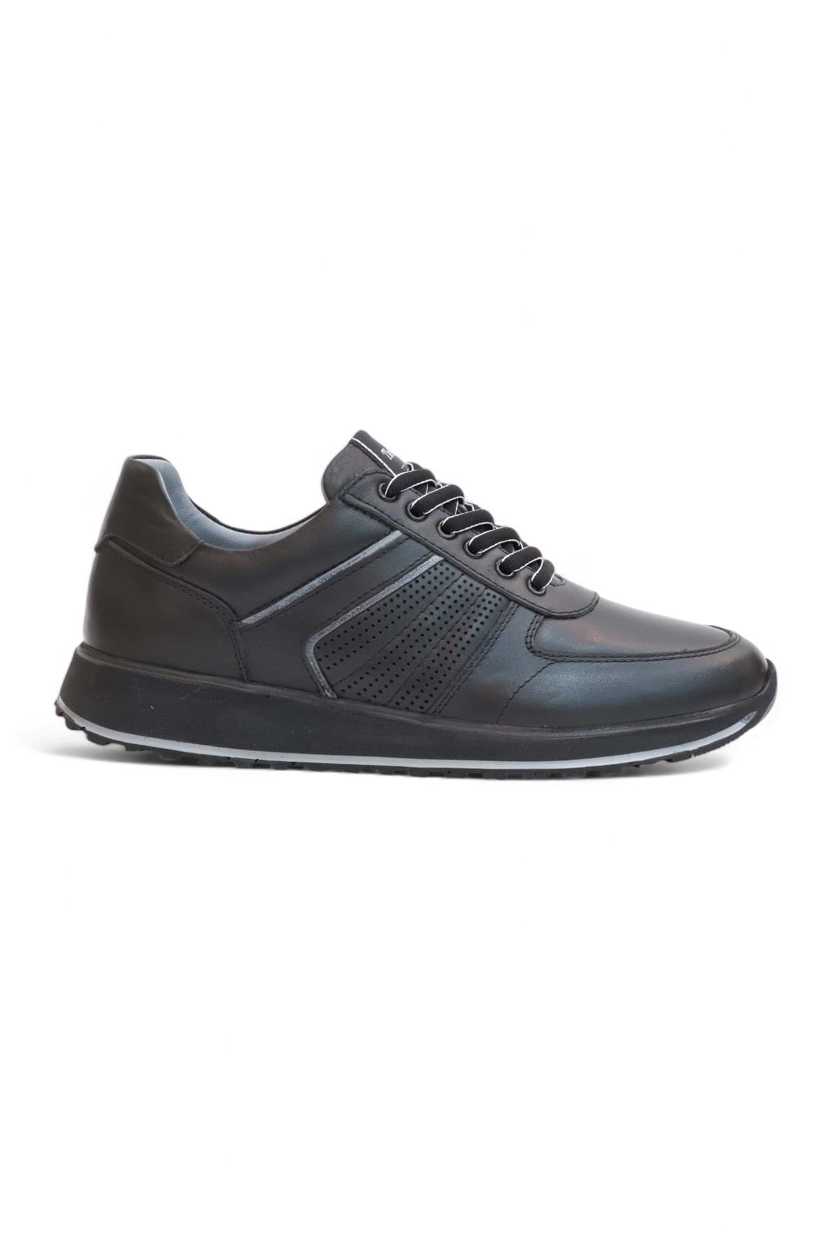 Konfores 2185-LuısFıgo Hakiki Deri Üst Kalite Anatomik Tabanlı Erkek Günlük Sneakers Ayakkabı