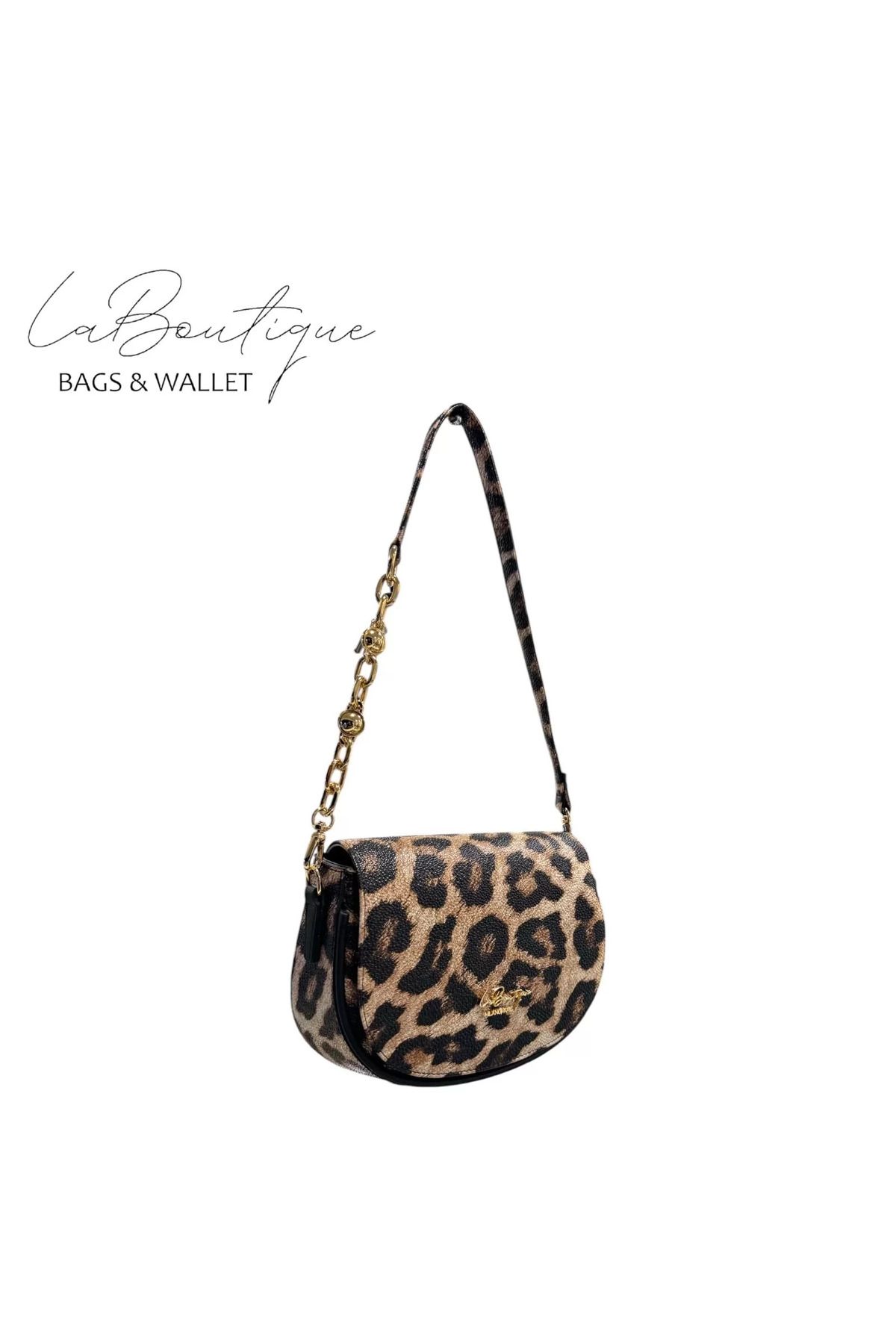 LA BOUTIQUE Leopar Kahve La Boutique Çanta 7170
