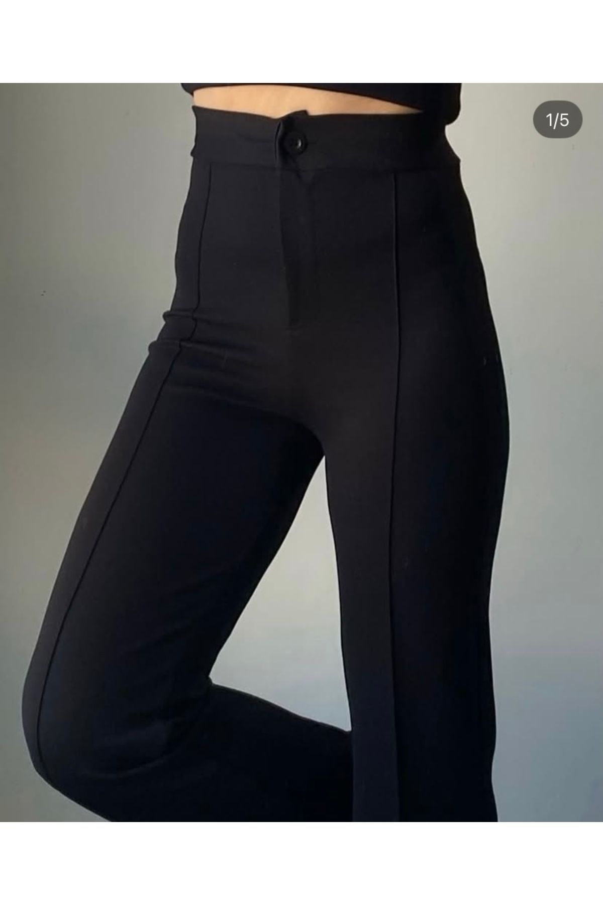 Butik Önü çimalı ispanyol paça pantolon