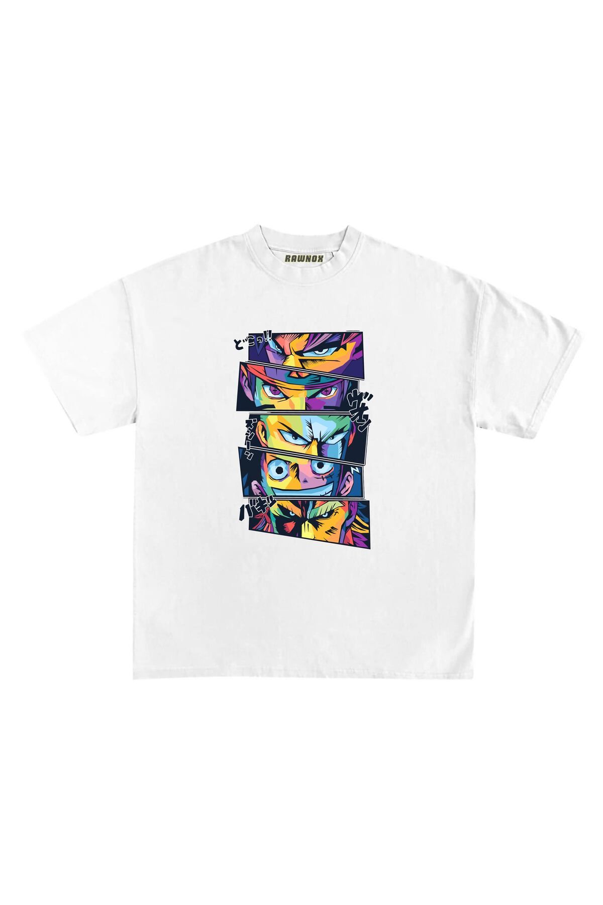RawNox Unisex Bol Kalıp Anime V2 Baskılı Tshirt