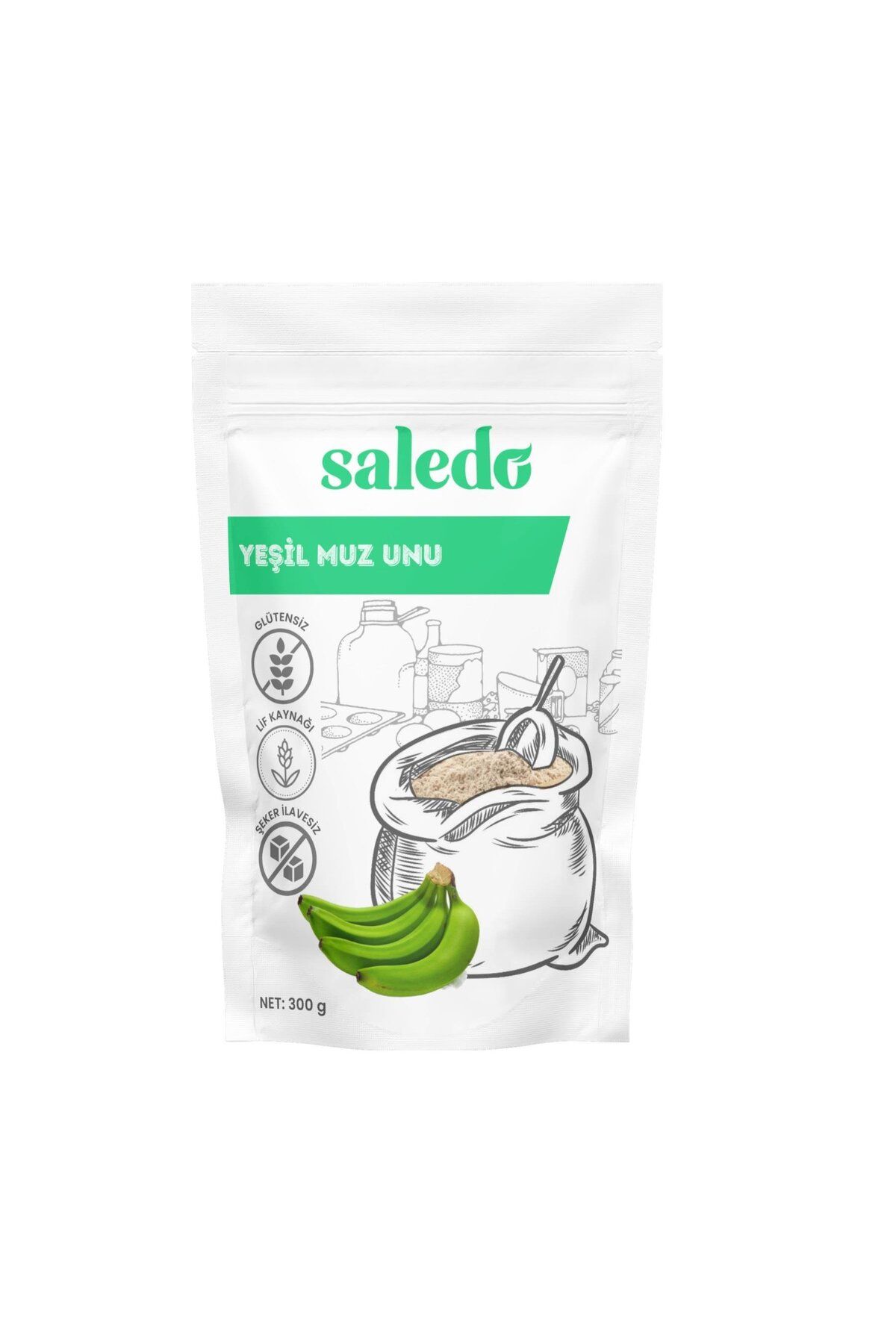 saledo Yeşil Muz Unu 300gr