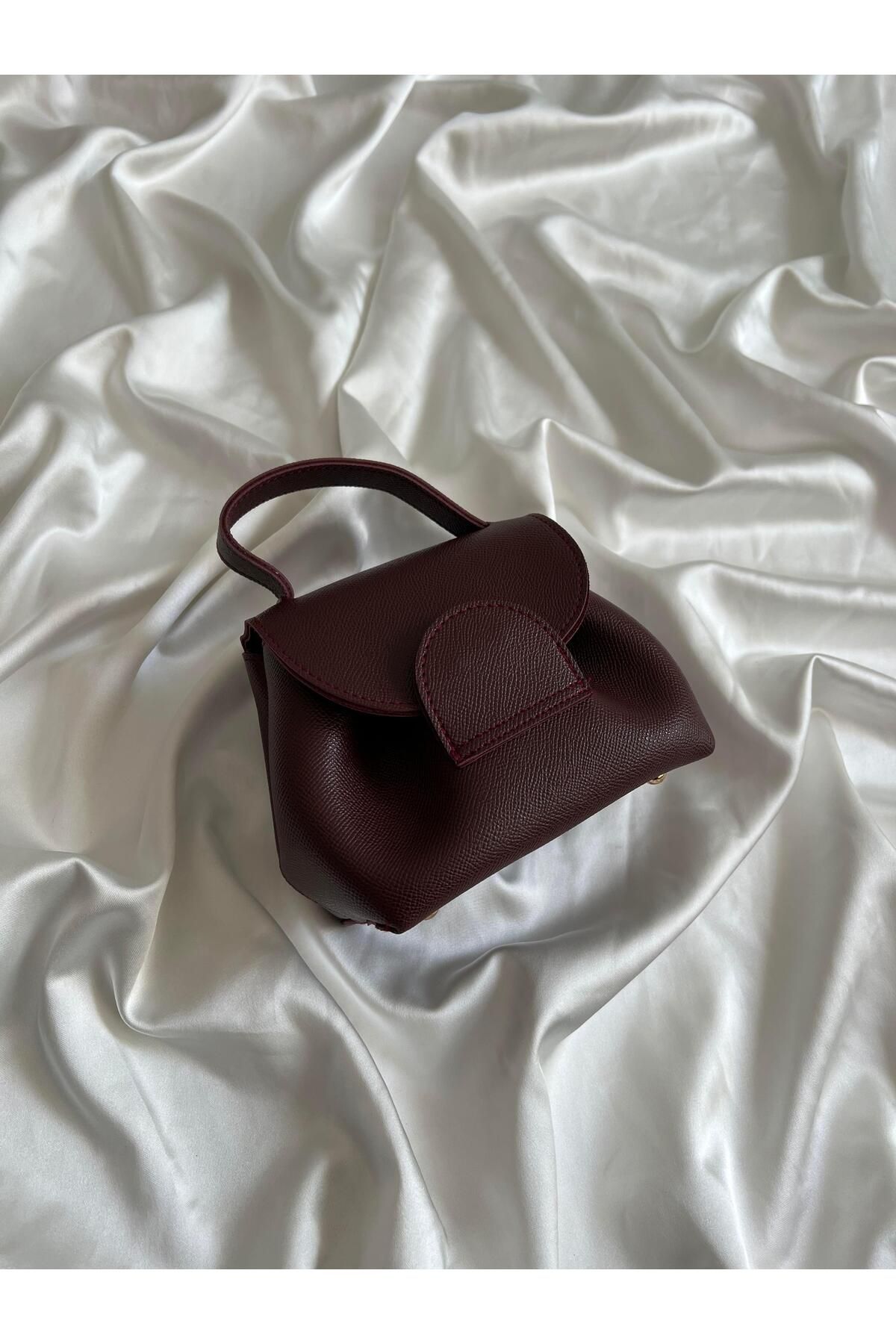 Mia Collection Victoria Model El Ve Kadın Omuz Çantası Bordo