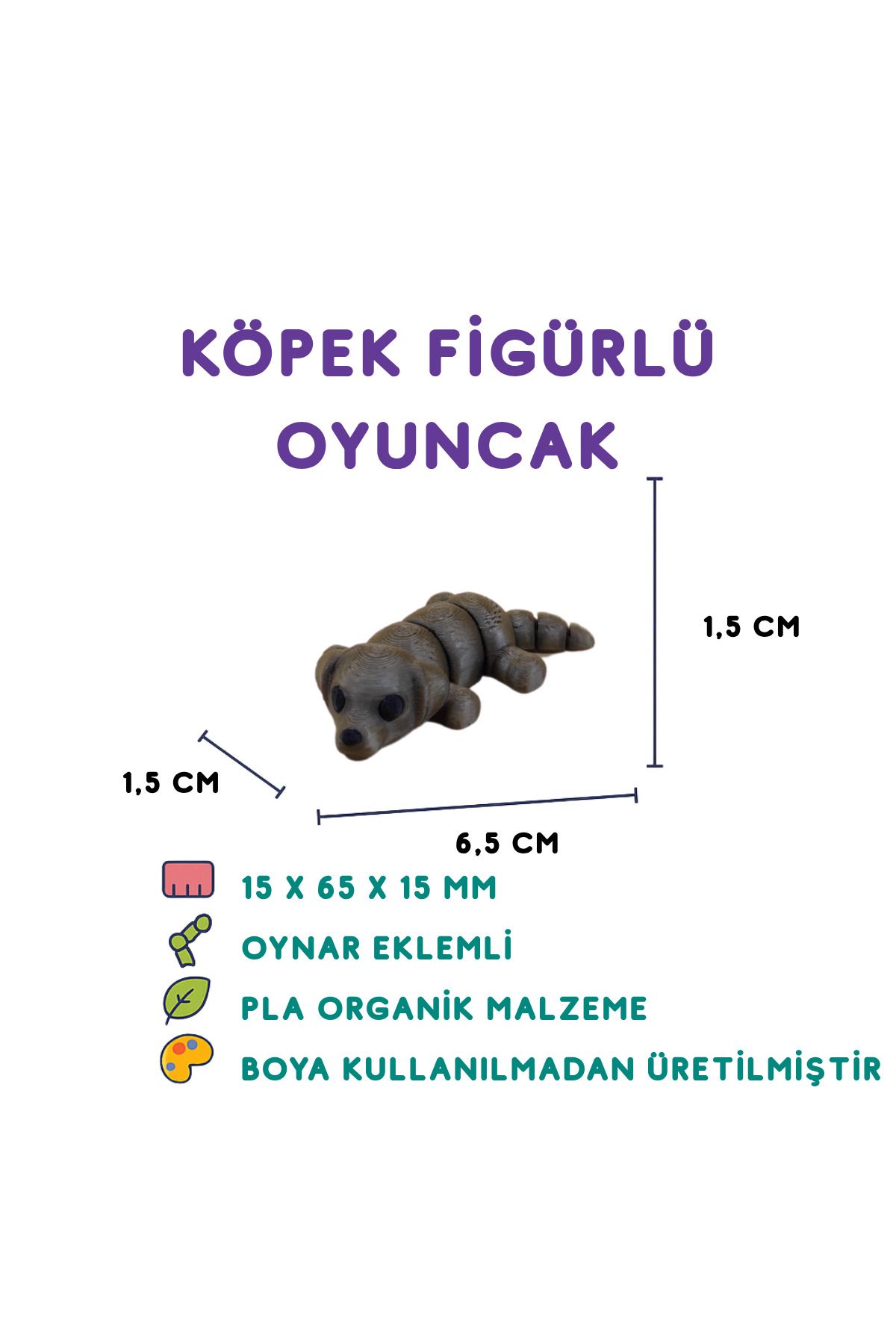 Totilina Köpek Figür - 3D Evcil Hayvan Mini Oyuncak