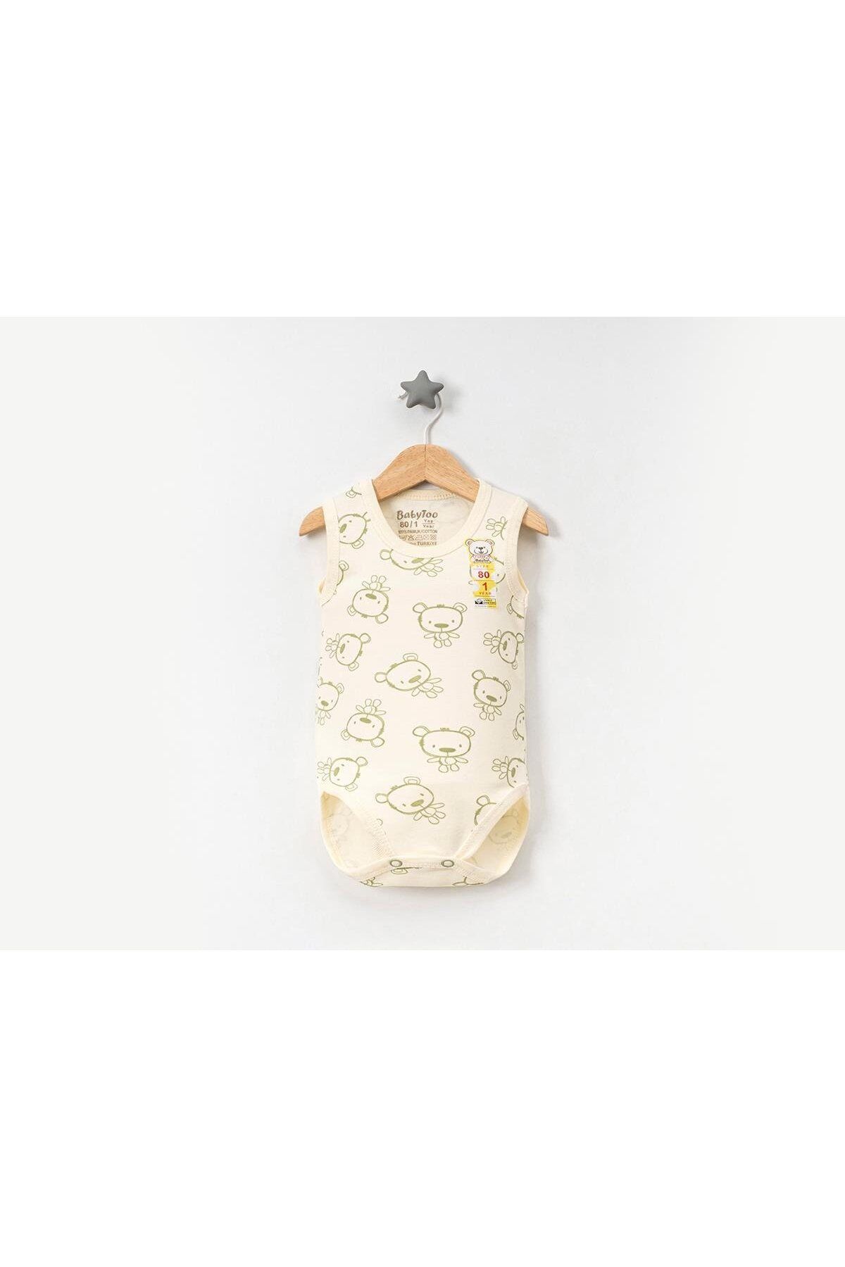 Babytoo AYICIK DESENLİ ÇITÇITLI BODY 1-9 M
