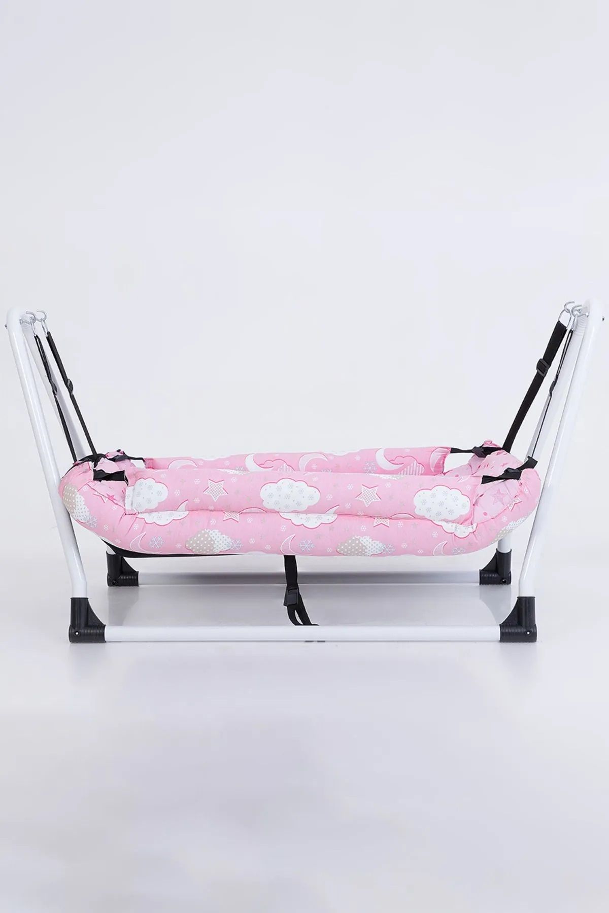 LOOVE BEBE BEBEK HAMAK BEŞİK PAMUKLU ELYAF DOLGULU ÇİNGEN BEŞİĞİ SABİTLEMELİ
