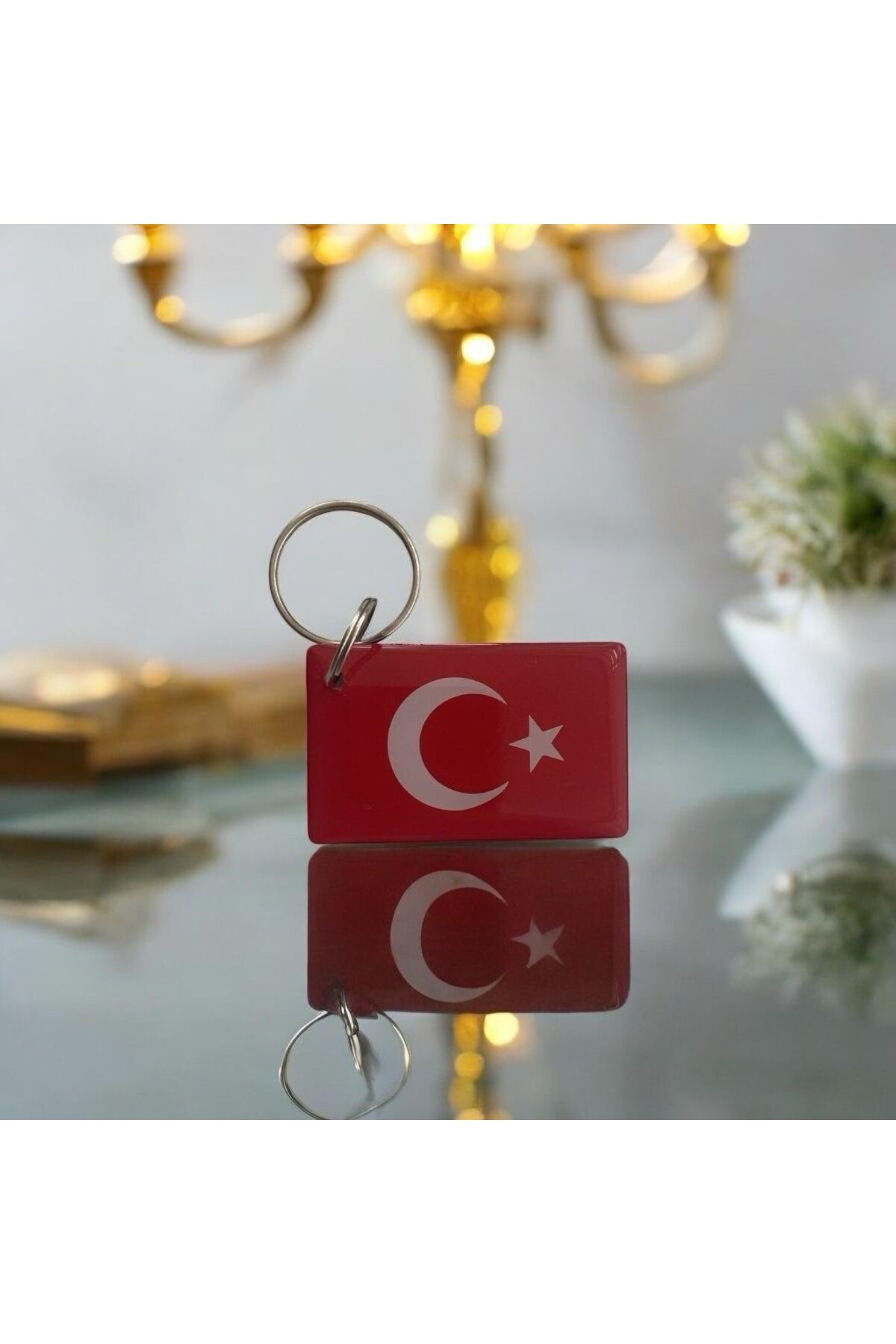 SEM Kapı çipi 125 KHz Bayrak Baskılı Anahtarlıklı 5 adet
