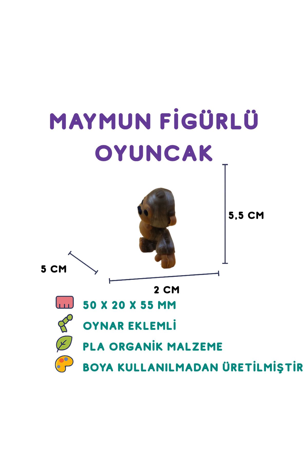 Totilina Goril Figür - 3D Vahşi Doğa Oyuncağı