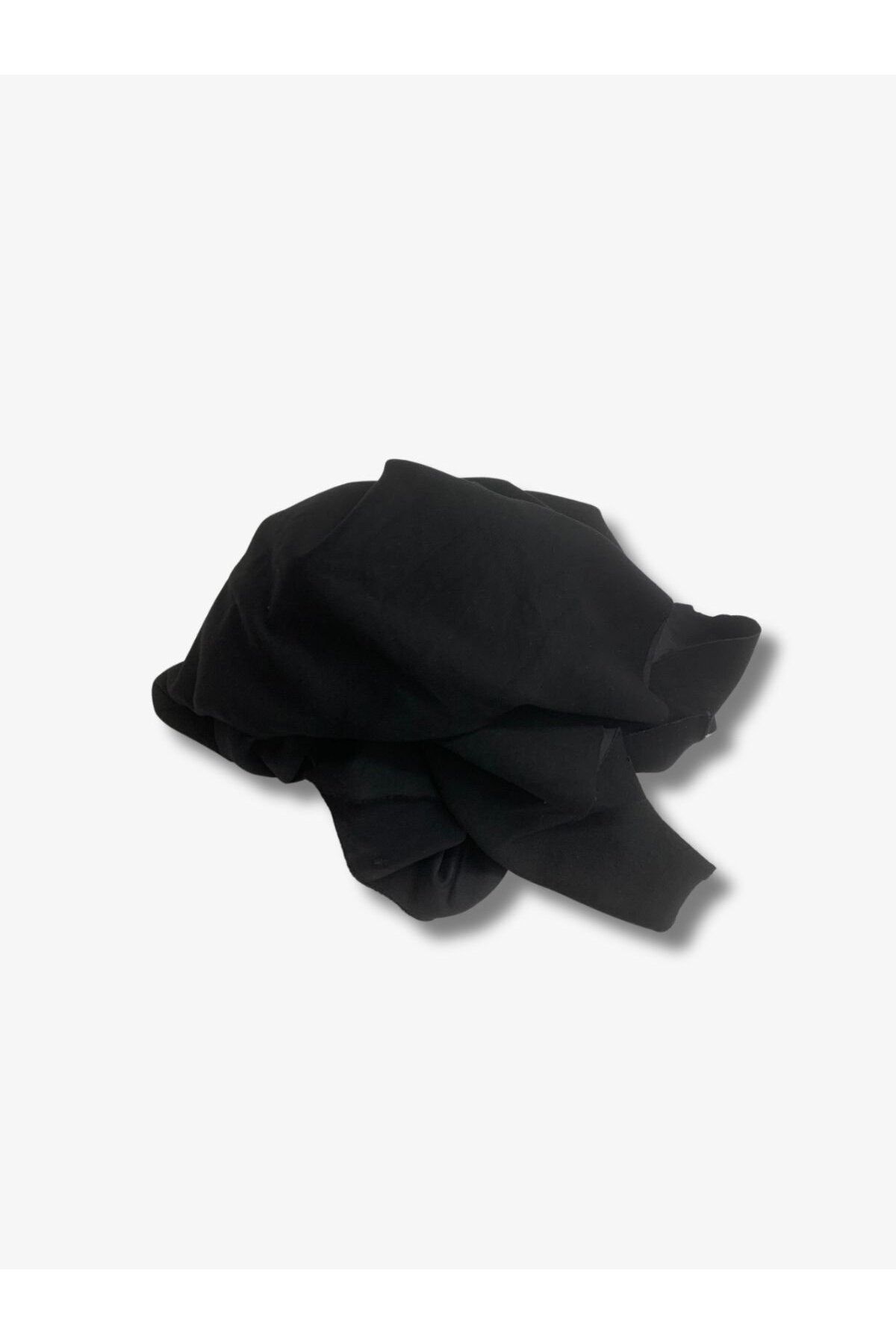 Yiğit Kumaş Dökümlü Esnek Takımlık Polyester Penye Kumaş, Parça 75x160 cm Siyah Renk