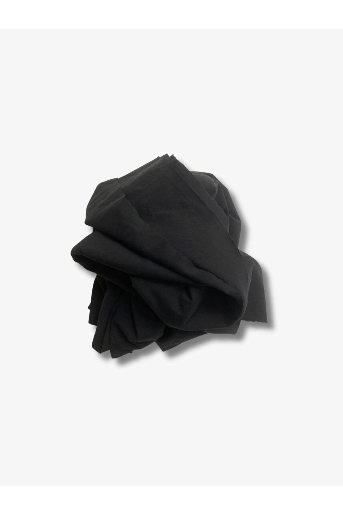 Yiğit Kumaş Dökümlü Esnek Takımlık Polyester Penye Kumaş, Parça 100x150 cm Siyah Renk