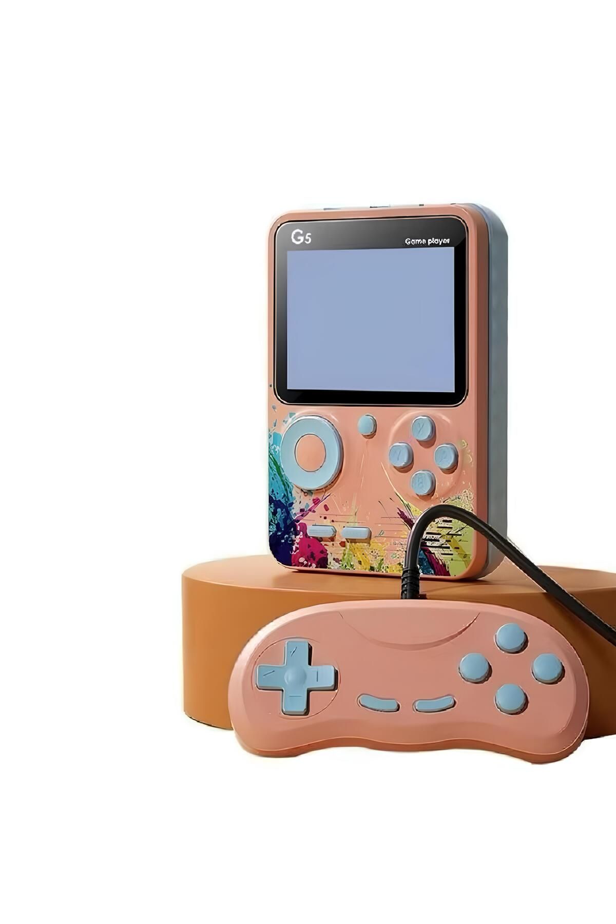 NOMTEKNO 500 oyun yüklü G5 Mini Retro Video oyun konsolu 3.0 inç çocuklar için en iyi hediye +1 konsollu