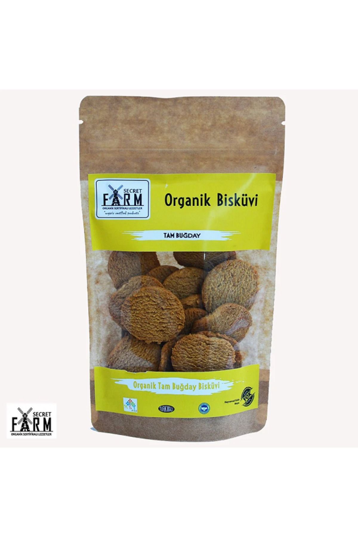 Secret Farm Organik Tam Buğday Bisküvi 100gr