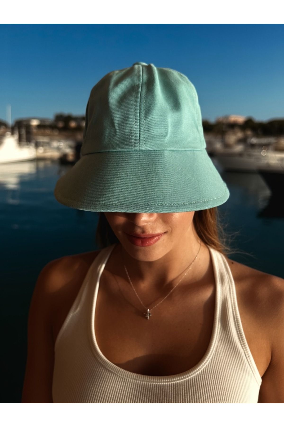 LAGRANZE Kadın Arkası Ayarlanabilir Bucket Şapka