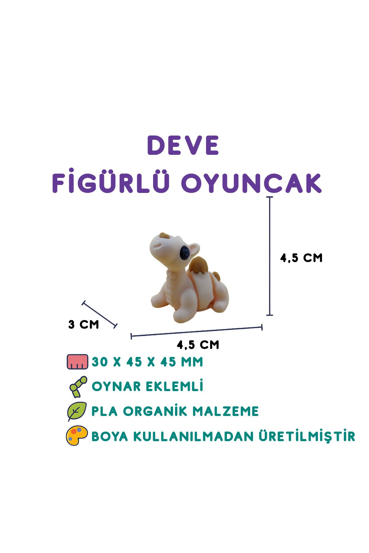 Totilina Deve Figür - 3D Çöl Hayvanı Oyuncak
