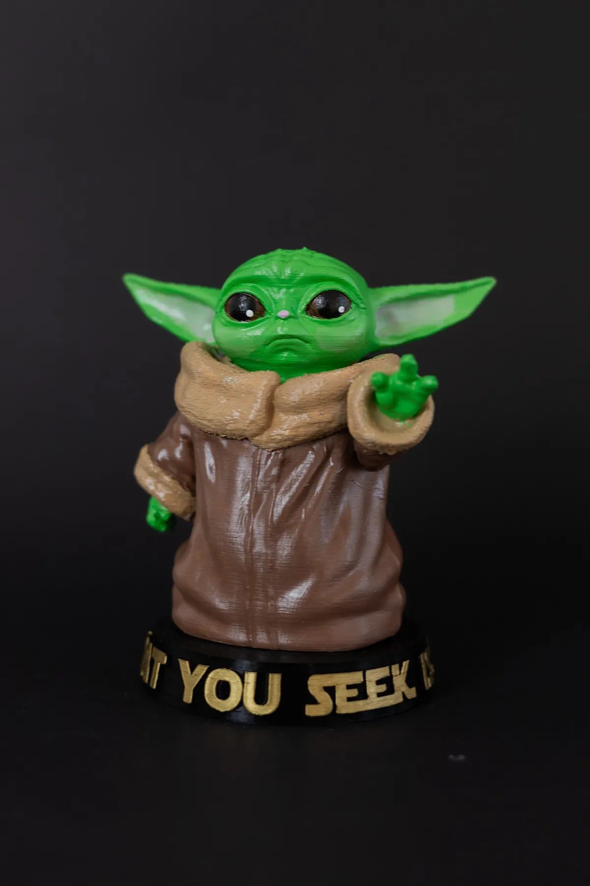 Cochines Baby Yoda - Grogu - Figür / Büst - 15 cm Sağlıklı PETG malzemeden 3D Dekoratif Figür
