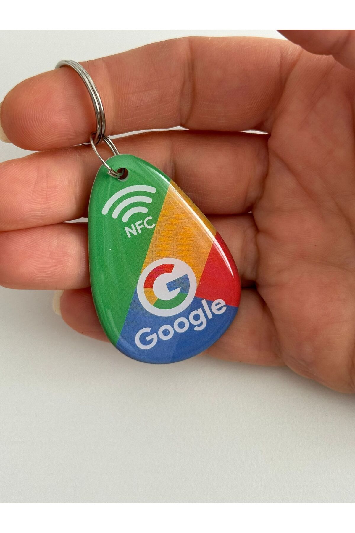 aktap 5 adet nfc google yorum ve puan verme anahtarığı * nfc google anahtarlık