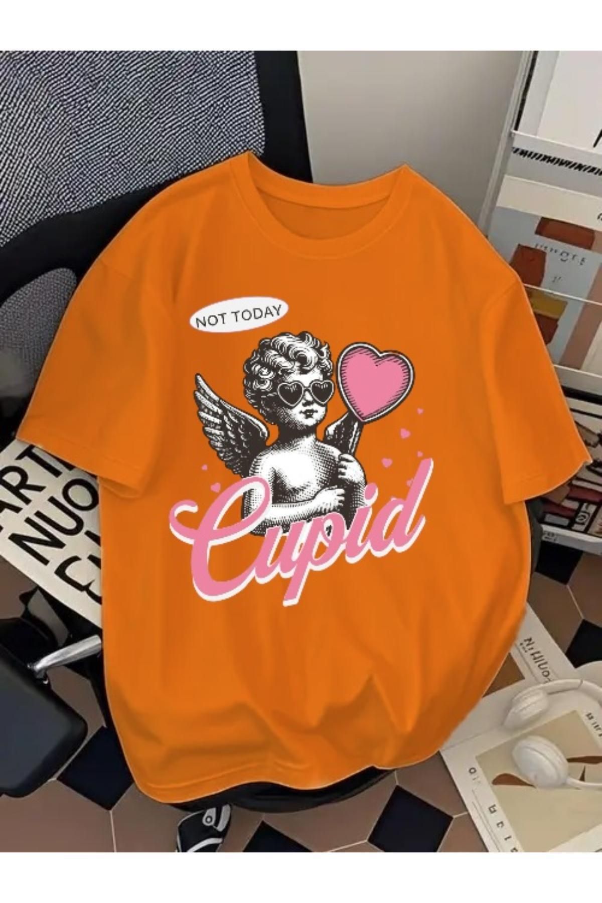EQİ Not Today Melek Baskılı Oversize T-Shirt