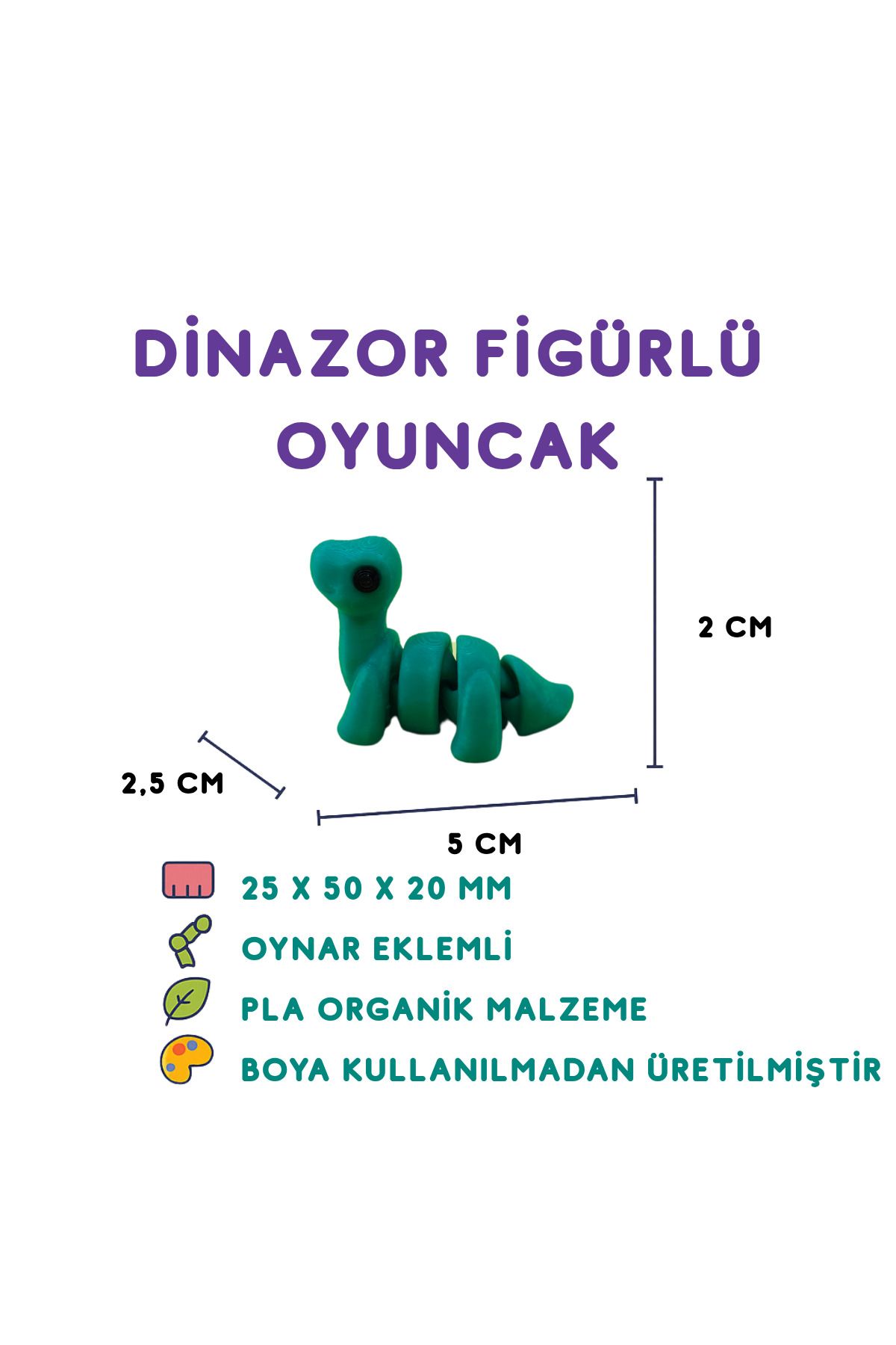 Totilina Dinazor Figür - Tarih Öncesi 3D Mini Oyuncak