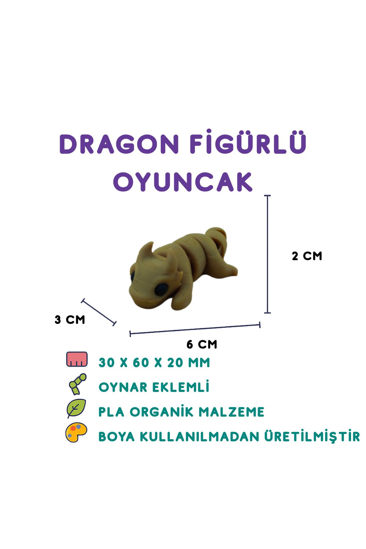 Totilina Ejderha Figür - 3D Fantastik Karakter Oyuncak