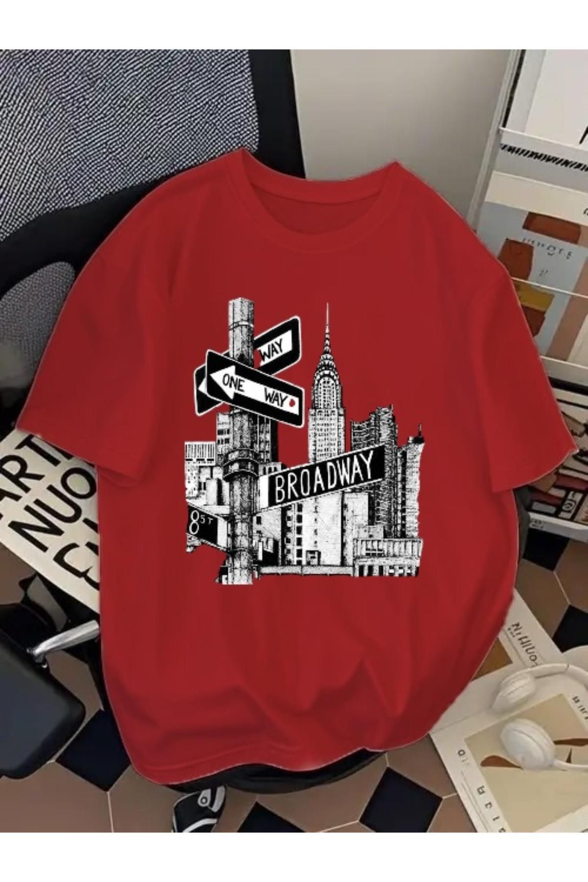 EQİ New York City Baskılı Oversize T-Shirt