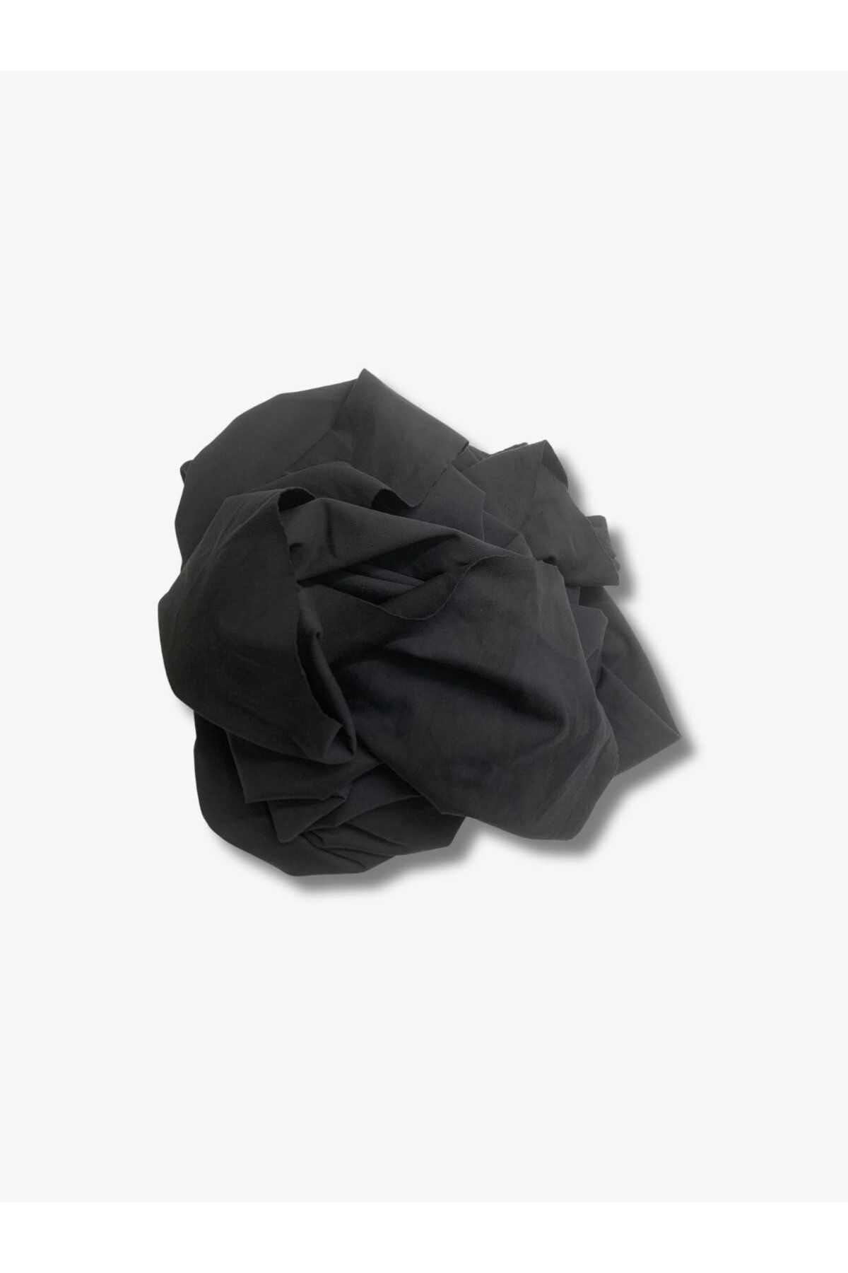 Yiğit Kumaş Dökümlü Esnek Takımlık Polyester Penye Kumaş, Parça 130x160 cm Siyah Renk