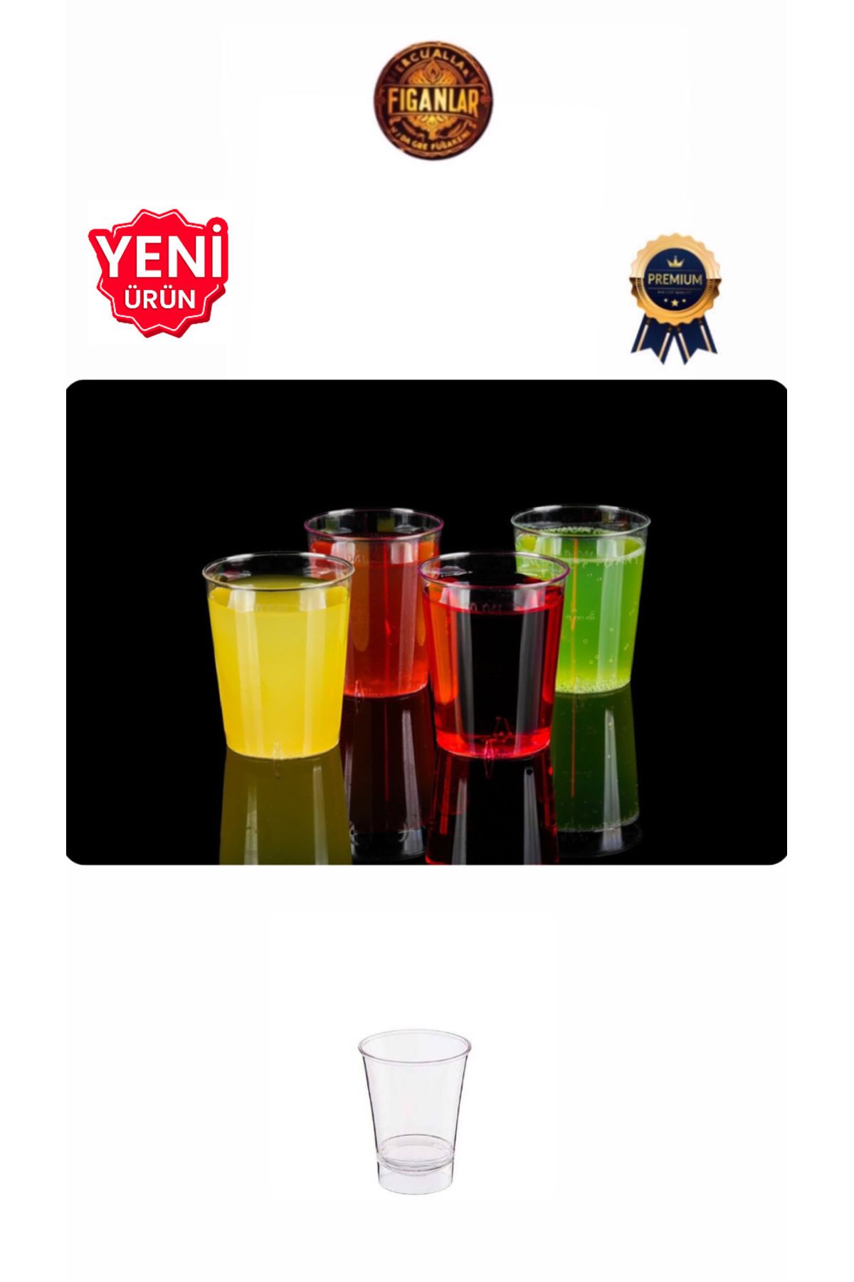 figanlar ambalaj YENİ ÜRÜN sert Kristal Plastik Kullan At tekila Shot Bardak 30 adet
