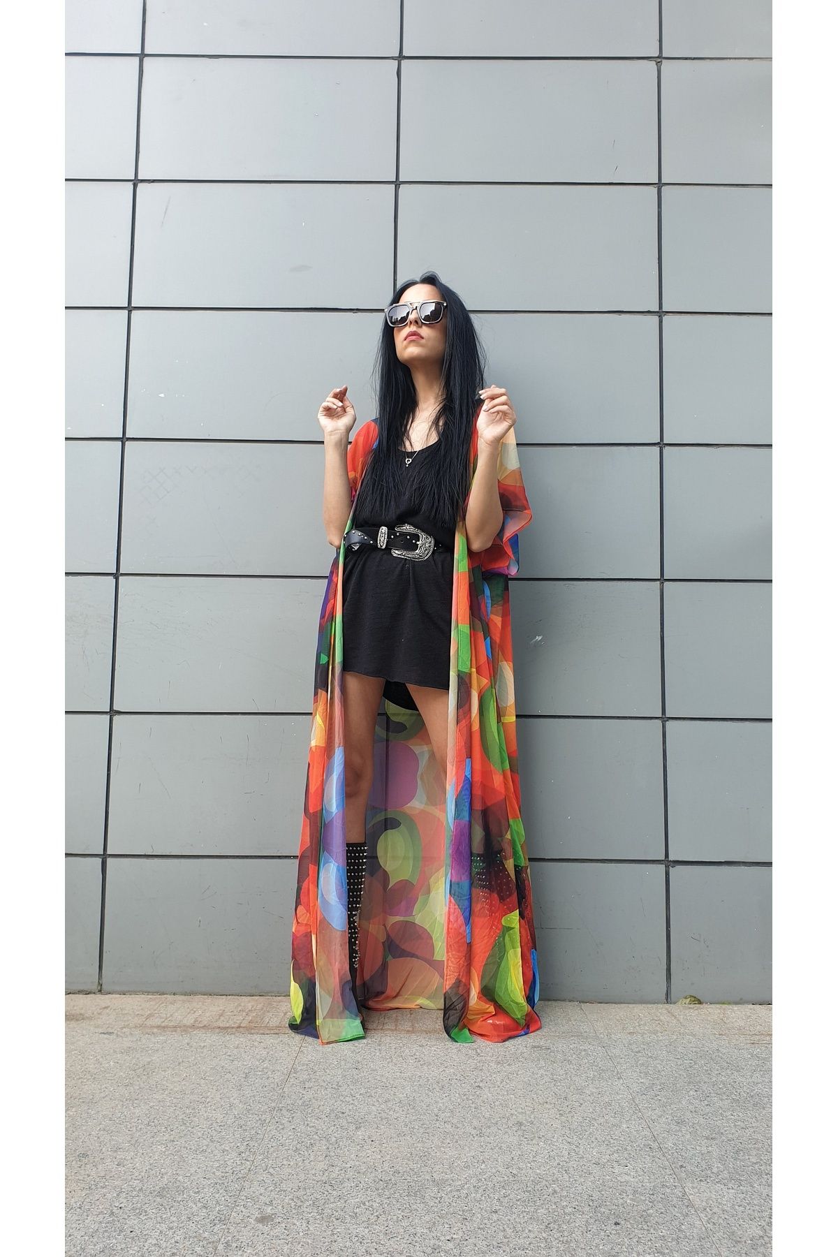 Fi designer Özel Tasarım Tül Kimono