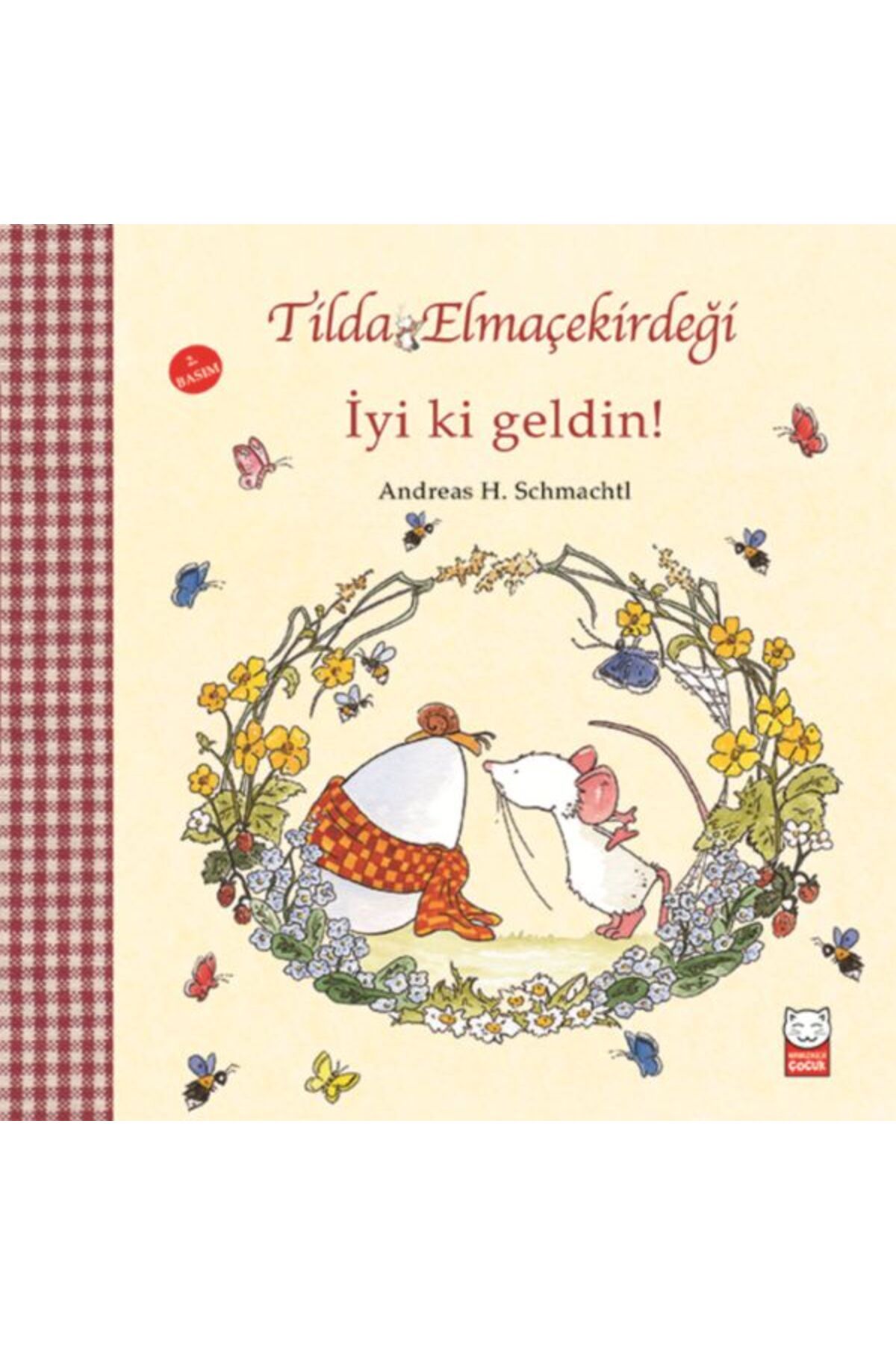Kırmızı Kedi Çocuk Tilda Elmaçekirdeği - İyi ki Geldin!