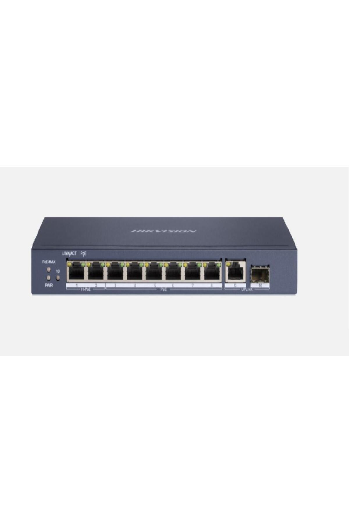 Hikvision-Switch DS-3E0510HP-E, 8-port, PoE 1