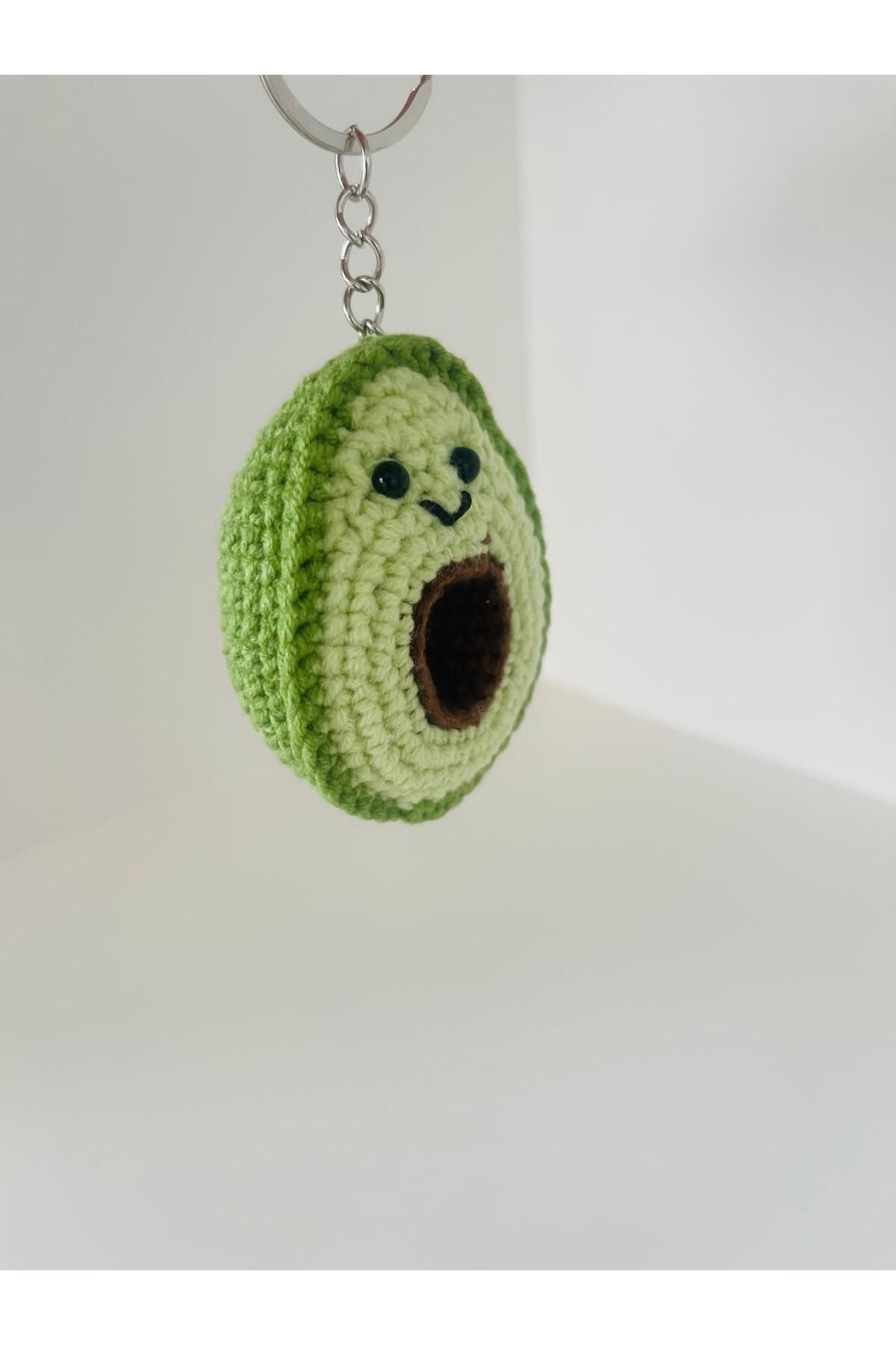 Derin Dünyam Amigurumi Avokado Anahtarlık