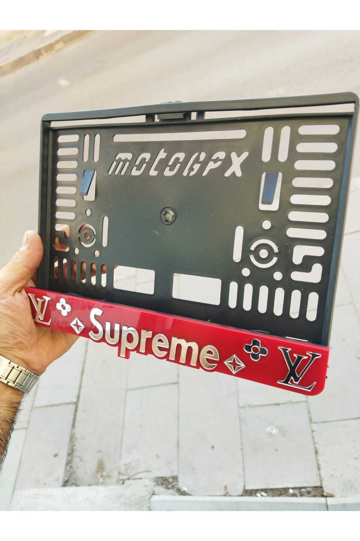 atom tasarım & reklam MOTOR PLAKALIK PLEKSİ SUPREME LAZER KESİM PLEKSİ ( 1 ADET )