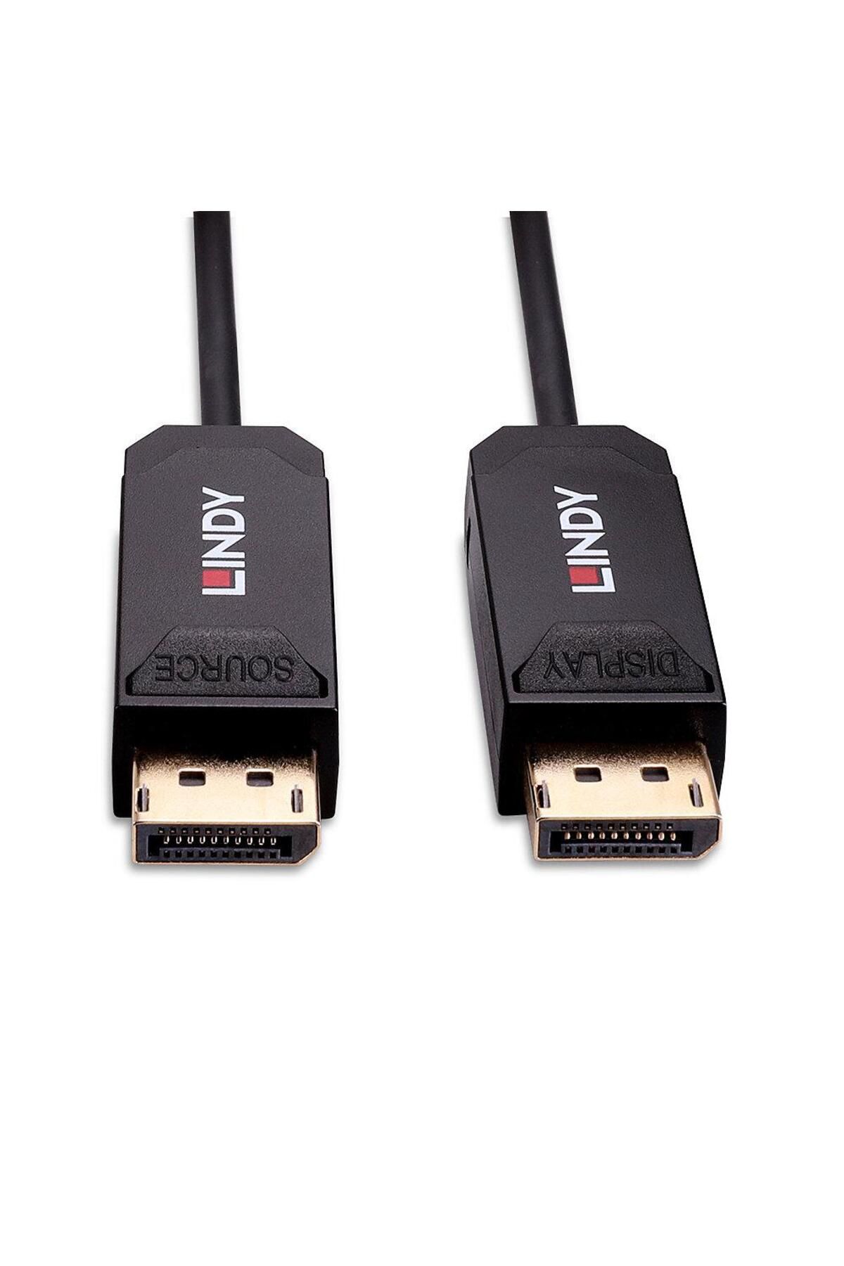 LİNDY-Hybrid DisplayPort cable, length 50m, fiber optic, supported bandwidth 40Gbps, re 1