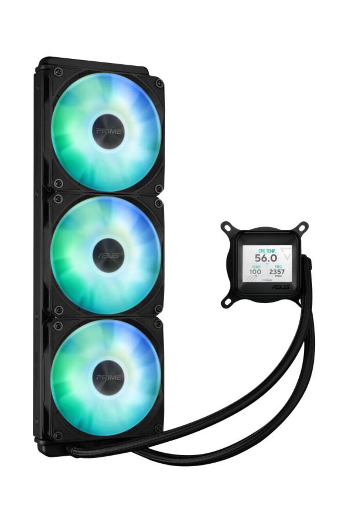 ASUS-Processor Cooler PRIME LC 360 LCD ARGB BLACK, radiator size 360mm, 3 ARGB fans, V 2