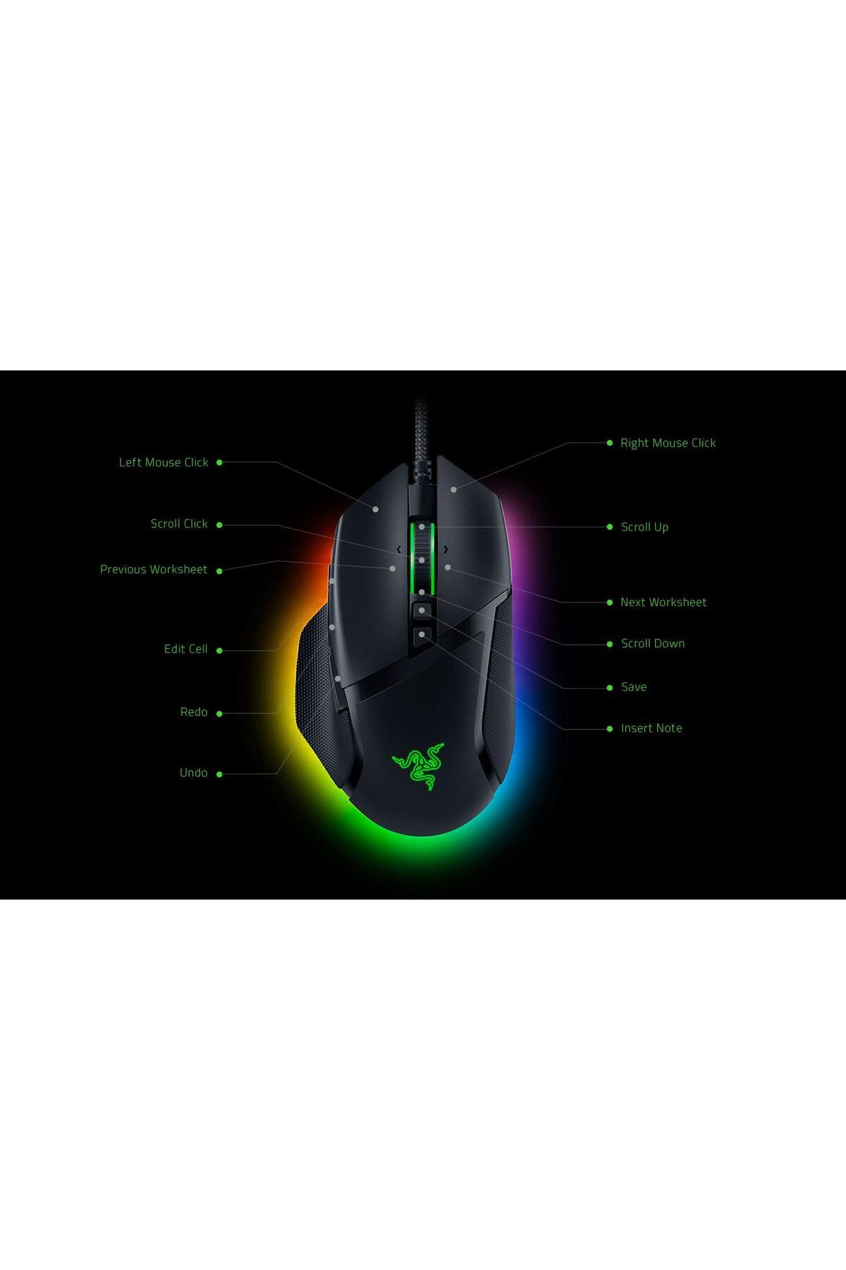 RAZER-Basilisk V3 PRO wired mouse, 10+1 programmable buttons 1