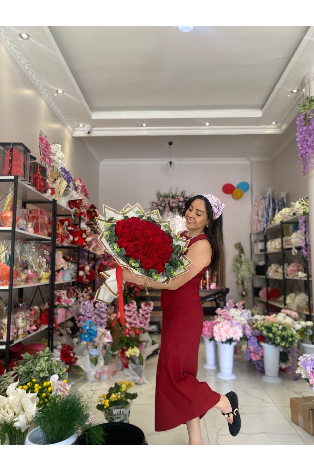 Z&B FLOWERS 41 ‘Li Kadife Gül İsteme Çiçeği Söz Çiçeği Yapay Çiçek Sevgiliye Hediye