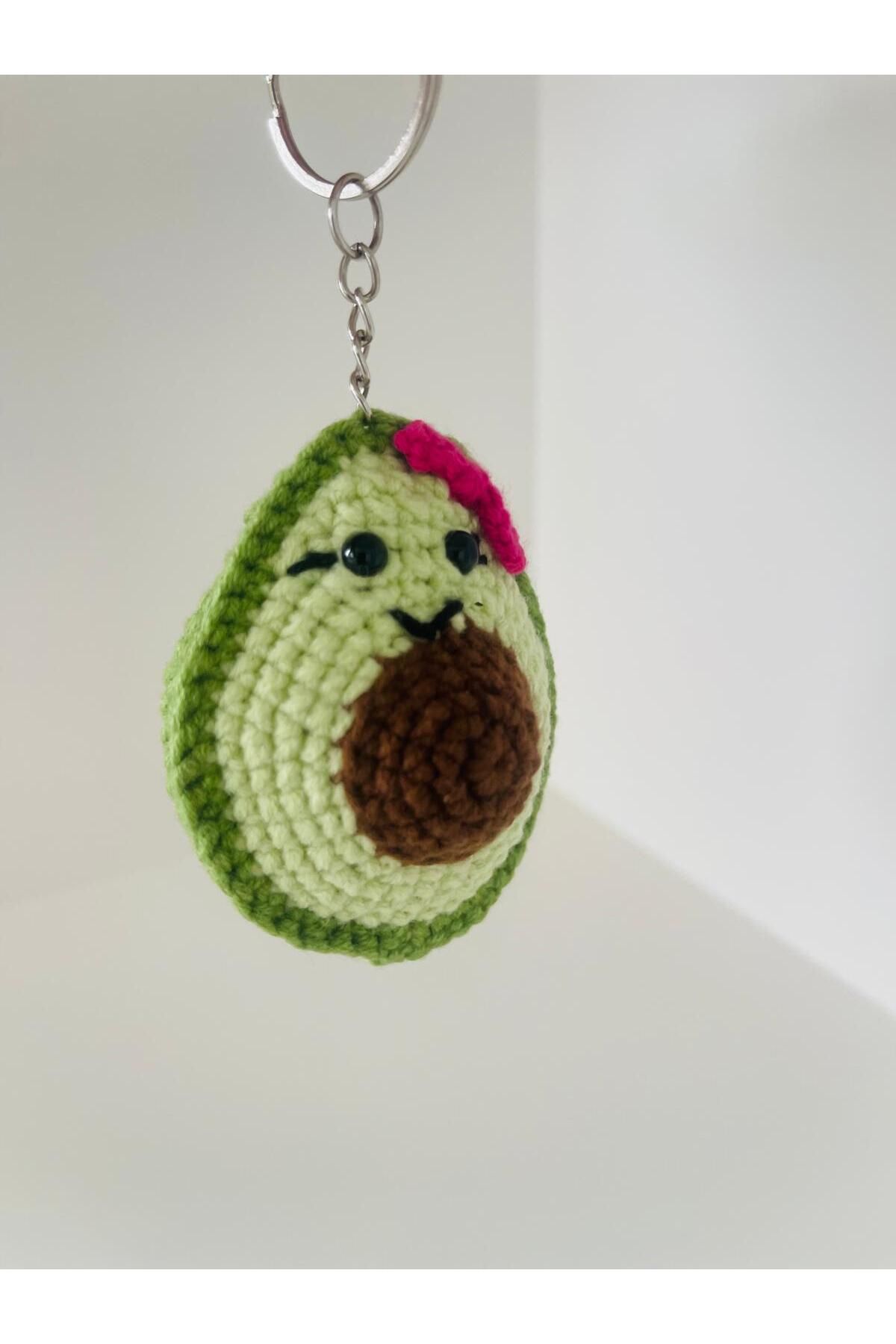 Derin Dünyam Amigurumi Avokado Anahtarlık