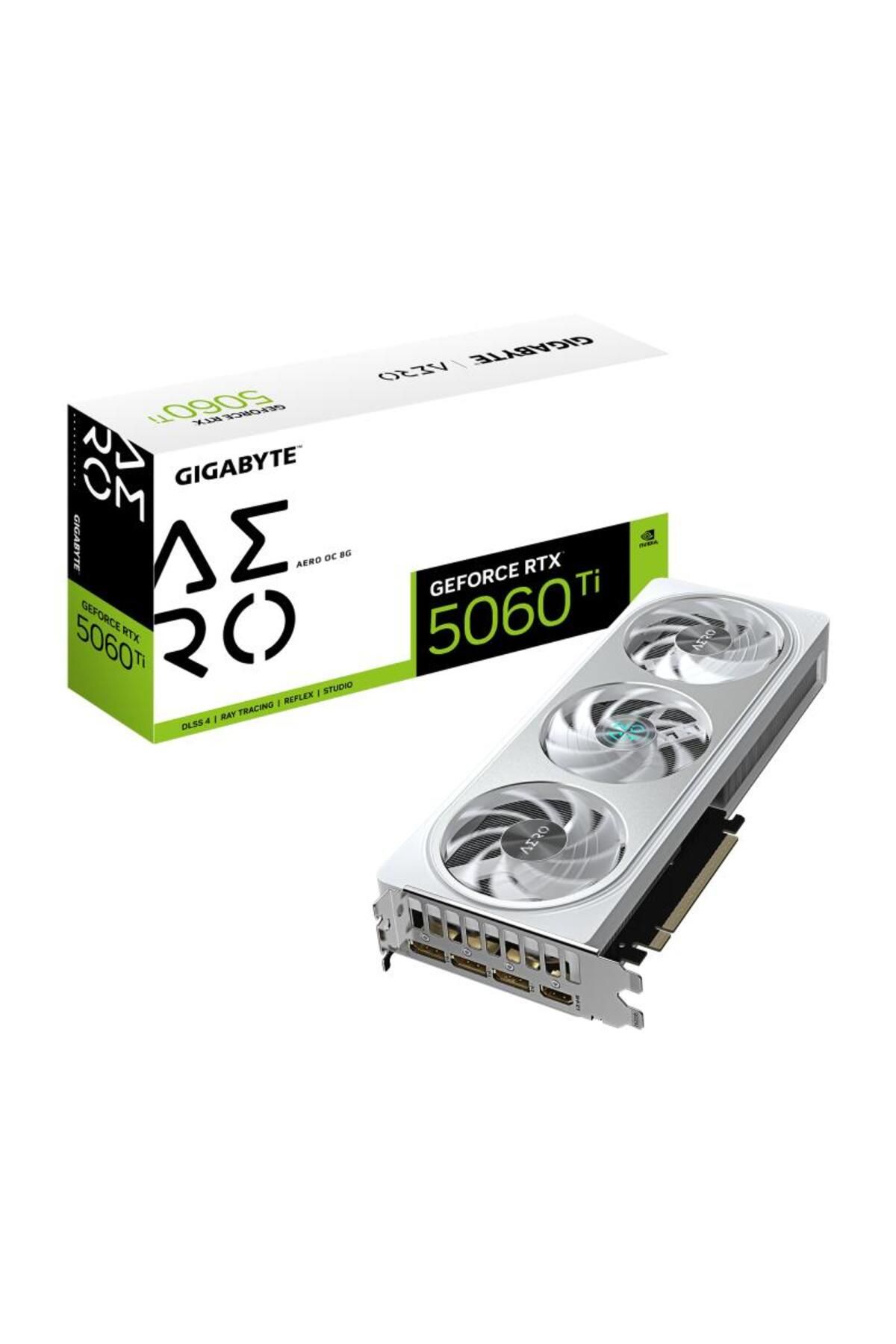 Gigabyte-Placa Video GEFORCE RTX 5060 TI AERO OC 8GB GDDR7 128 bit, PCIE 5.0, 1x HDMI 3x DP 2