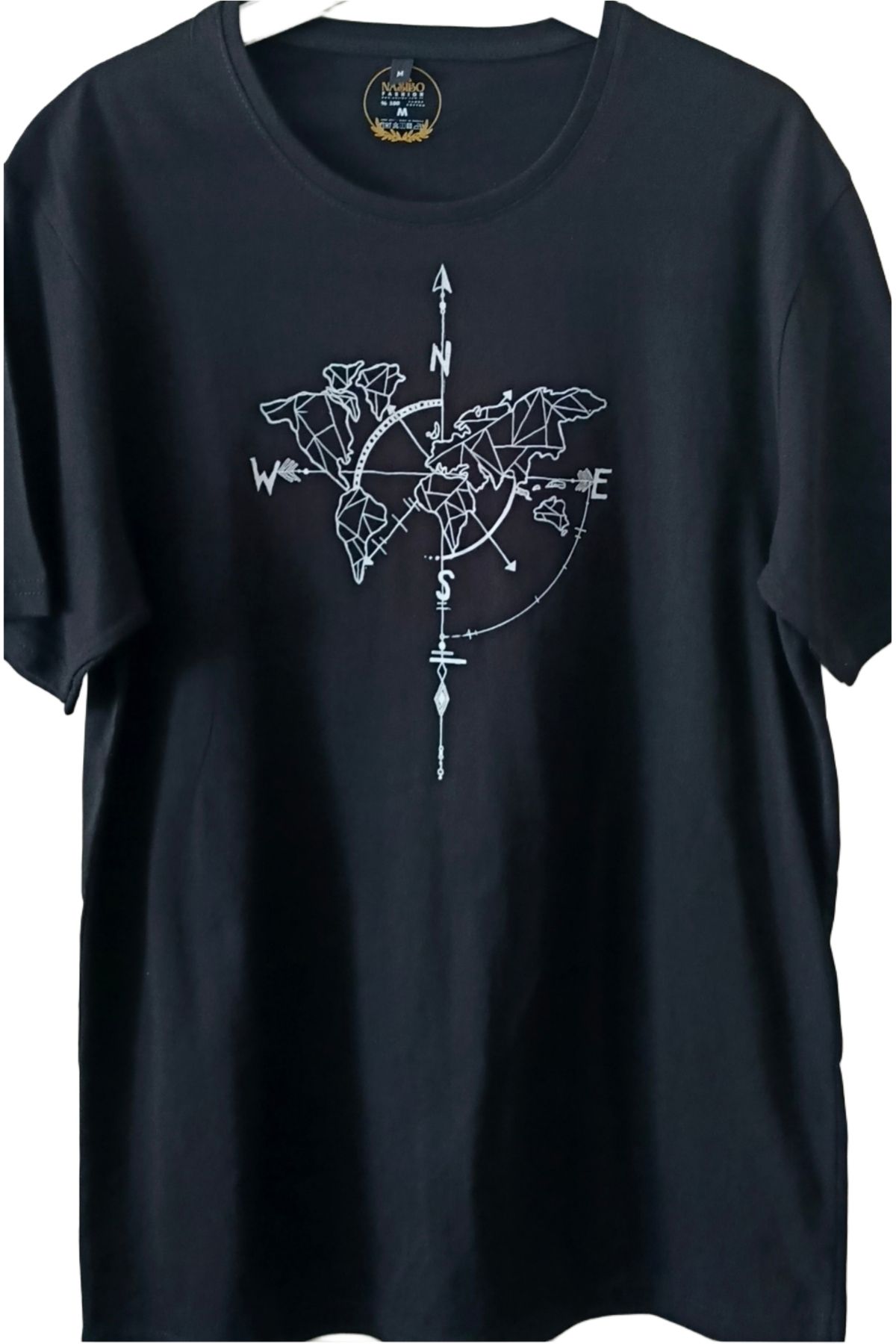 Ervo Reklam özel tasarım pusula resimli T-shirt
