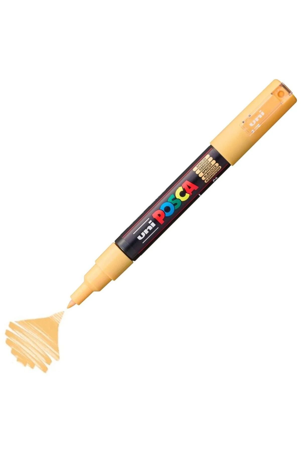 Uni Posca Marker Akrilik Boyama Kalemi PC-1M Extra Fine 0.7mm Kayısı