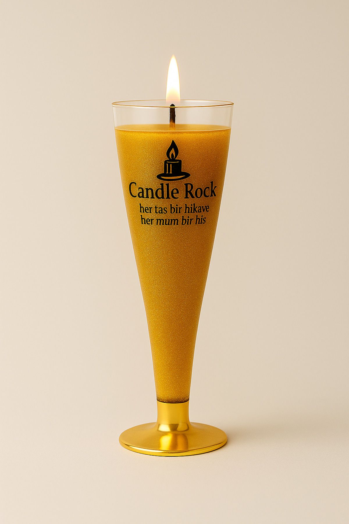 candlerock Candle Rock Ay Işığı Kadeh Mum
