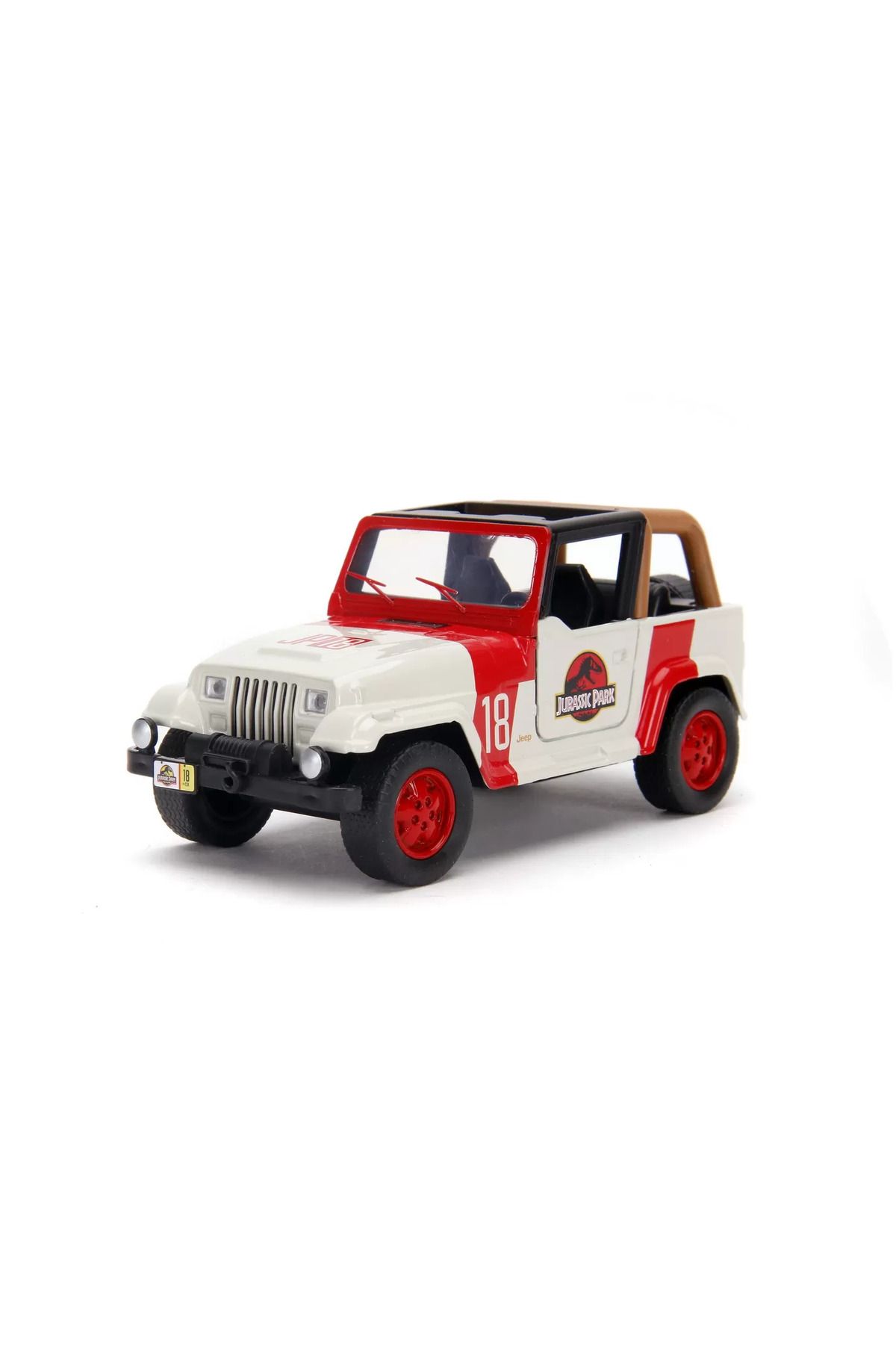 Simba-JURASSIC PARK DINO METAL CAR JEEP WRANGLER SCALE 1:32 2