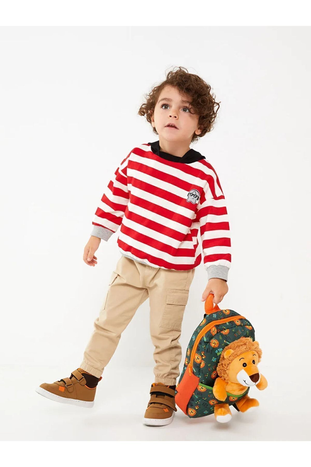 MERTCHİ STORE Pelüş Aslan Erkek Çocuk Okul Çantası