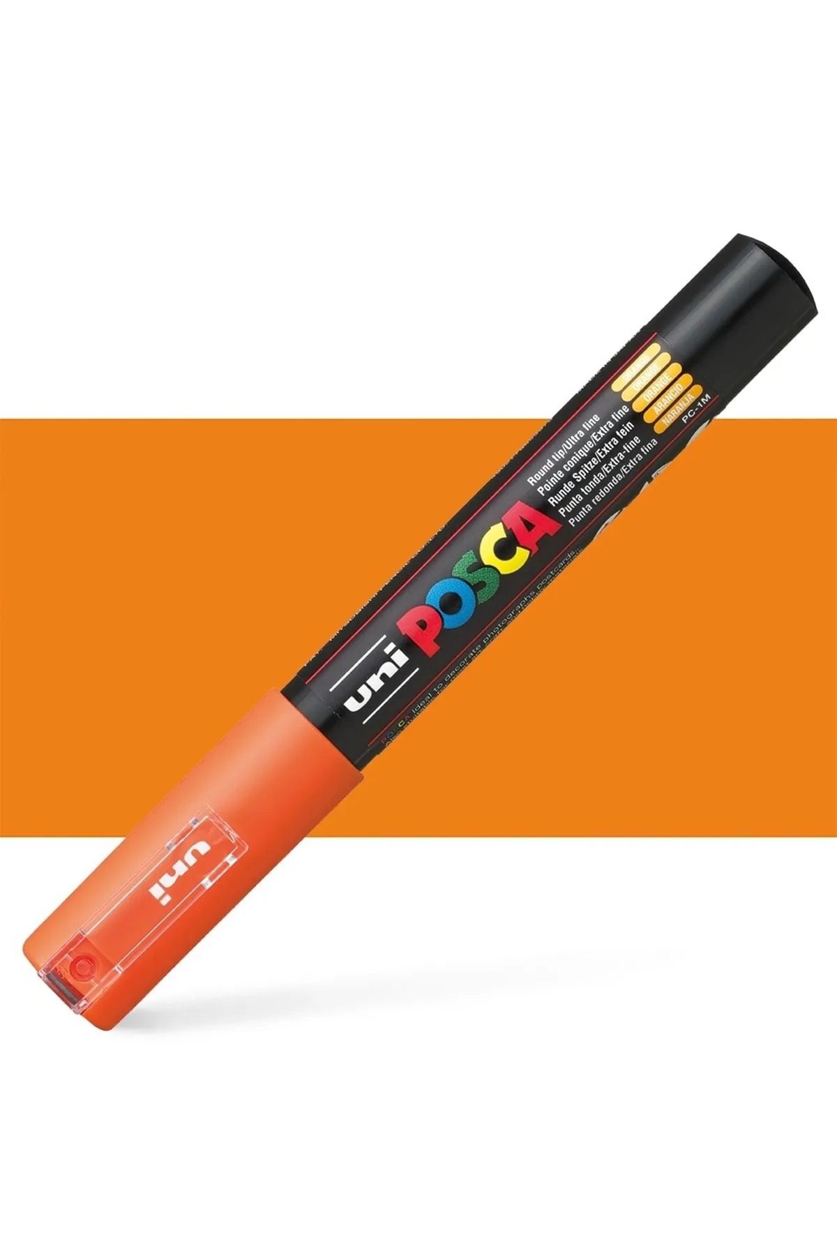Uni Posca Marker Akrilik Boyama Kalemi PC-1M Extra Fine 0.7mm Turuncu