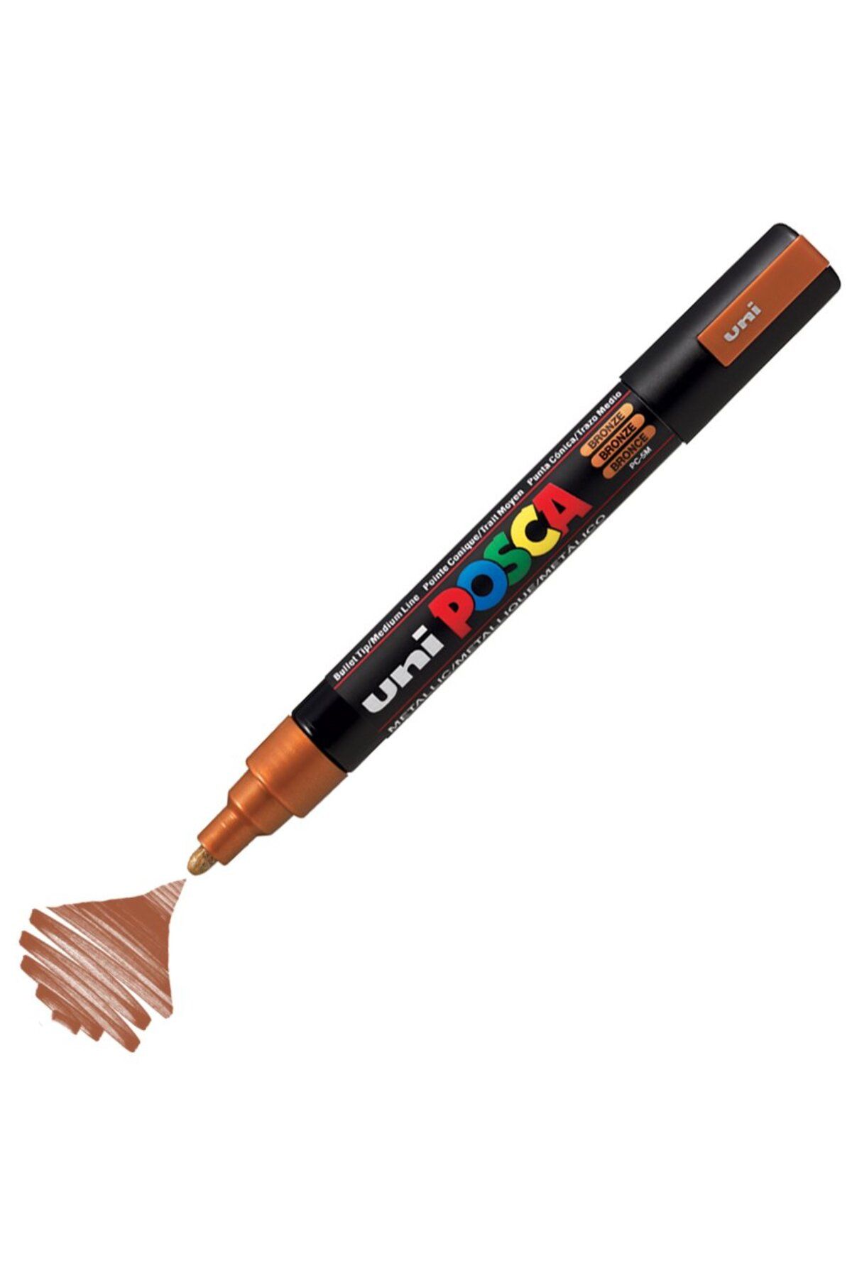 Uni Posca Marker Akrilik Boyama Kalemi PC-5M Medium 1.8-2.5mm Bronze