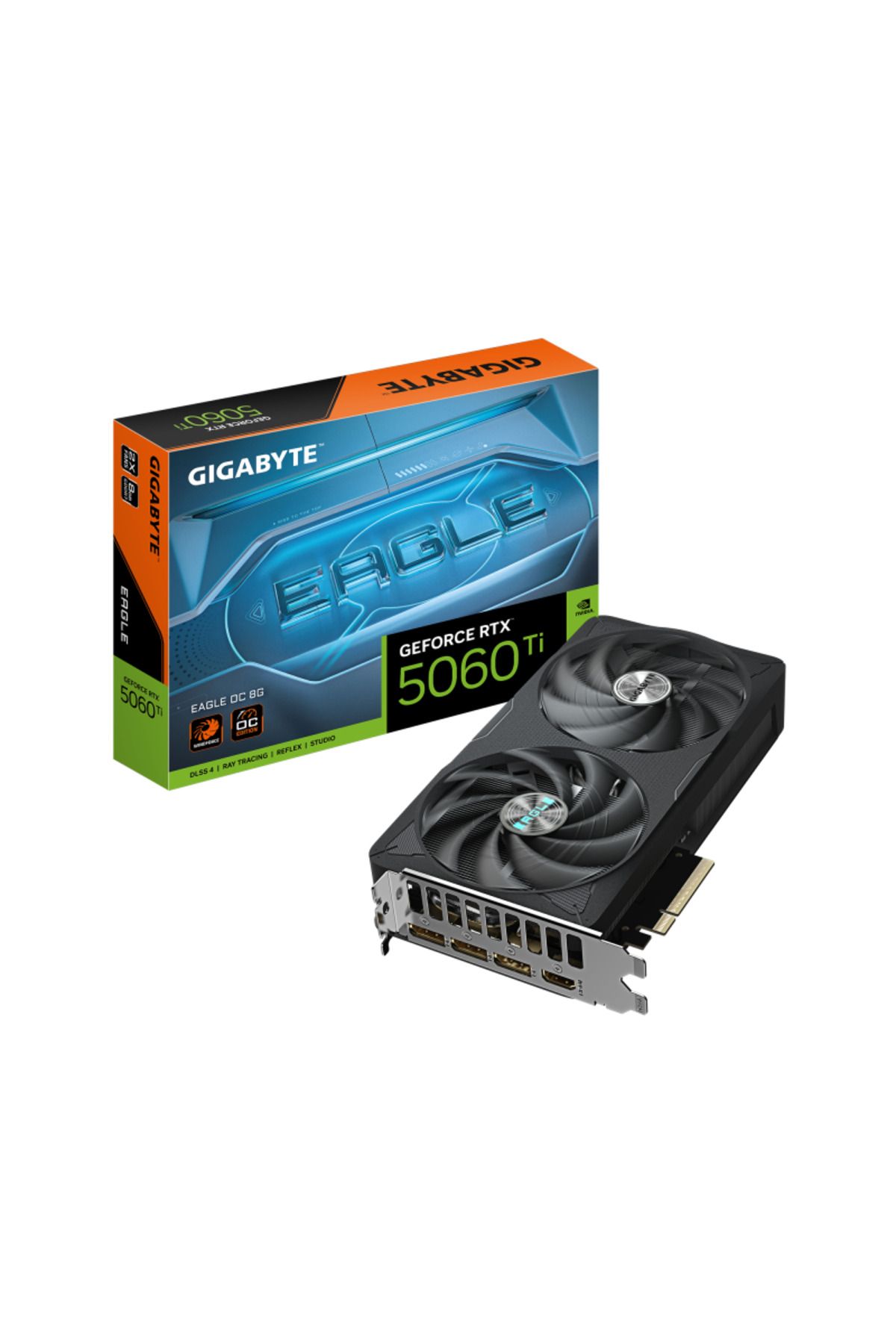Gigabyte-Placa Video GEFORCE RTX 5060 TI EAGLE OC 8GB GDDR7 128 bit, PCIE 5.0, 1x HDMI 3x DP 1